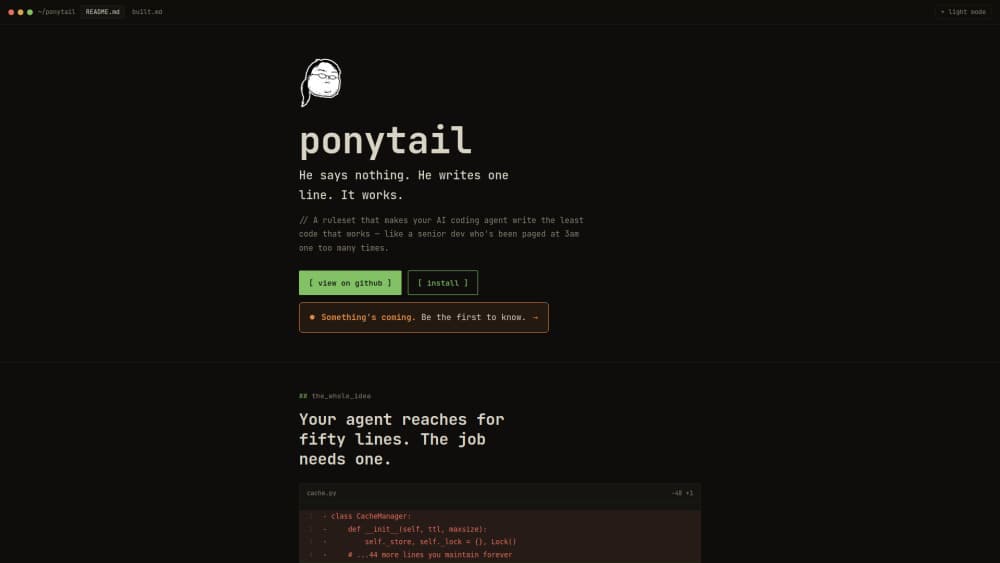 Ponytail 미리보기