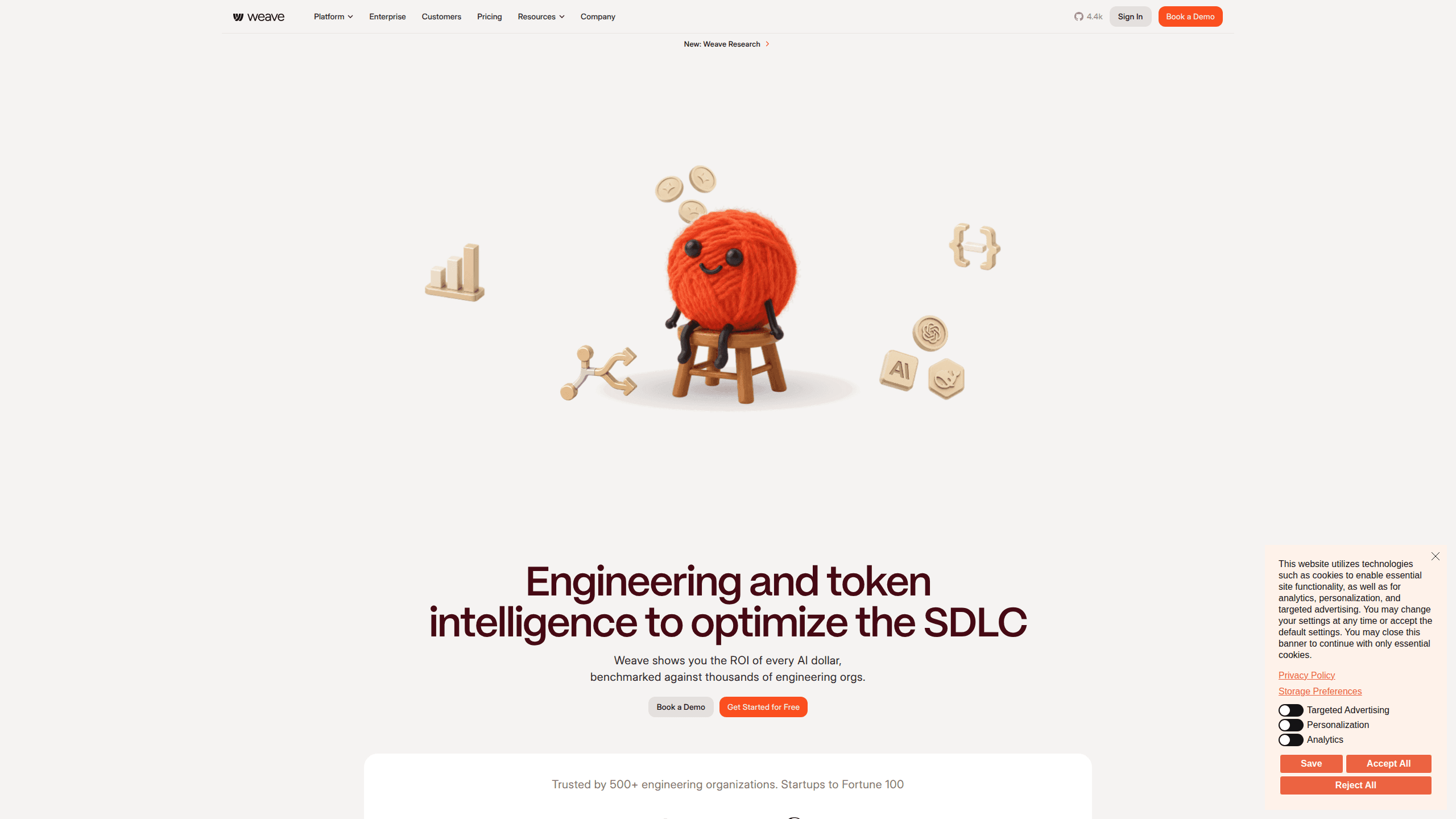 Weave Engineering Intelligence 미리보기