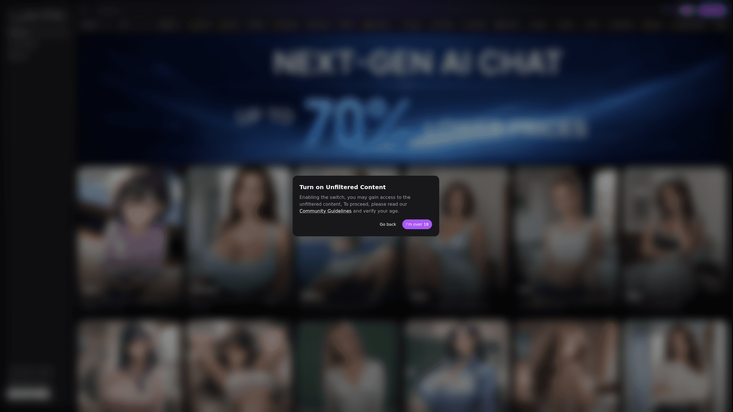 Interface preview of Lovechat