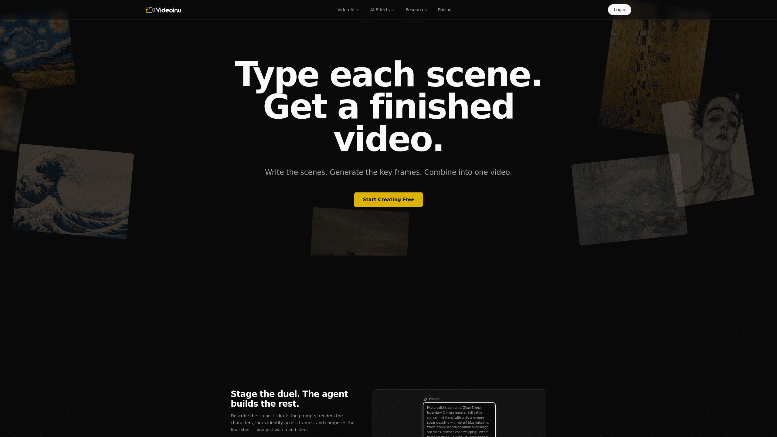 Interface preview of Videoinu