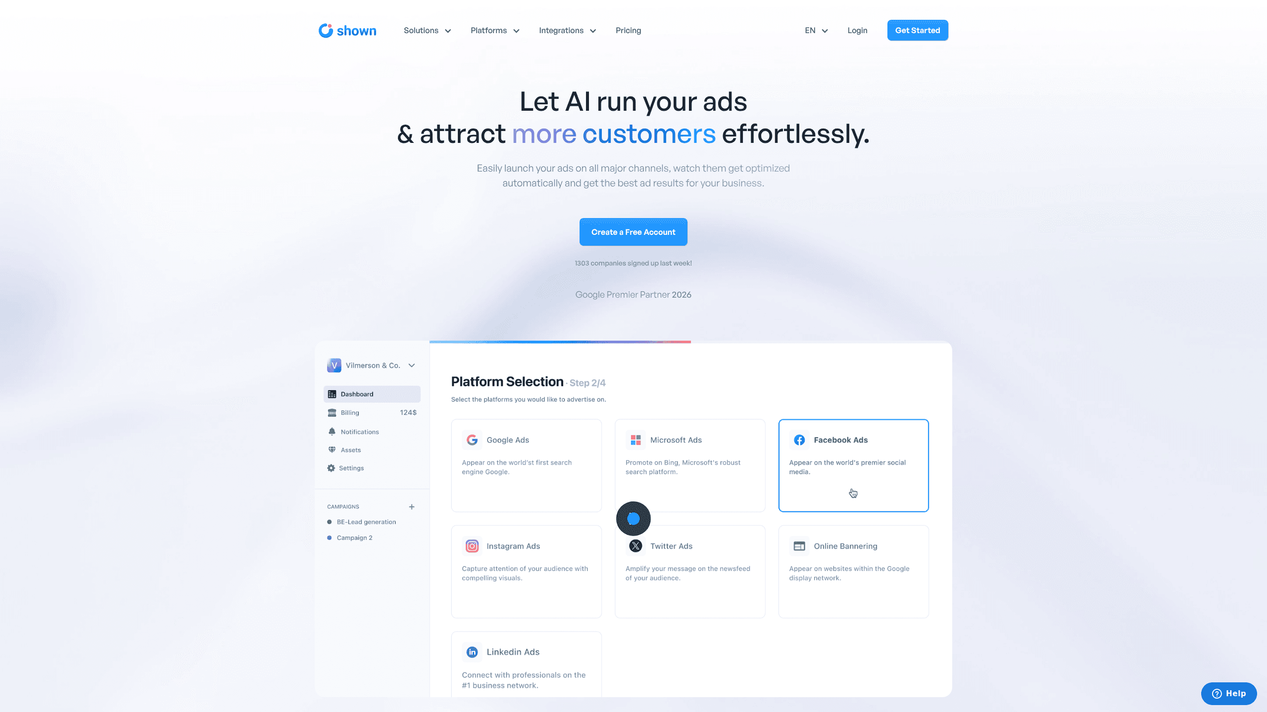 Interface preview of Shown Io