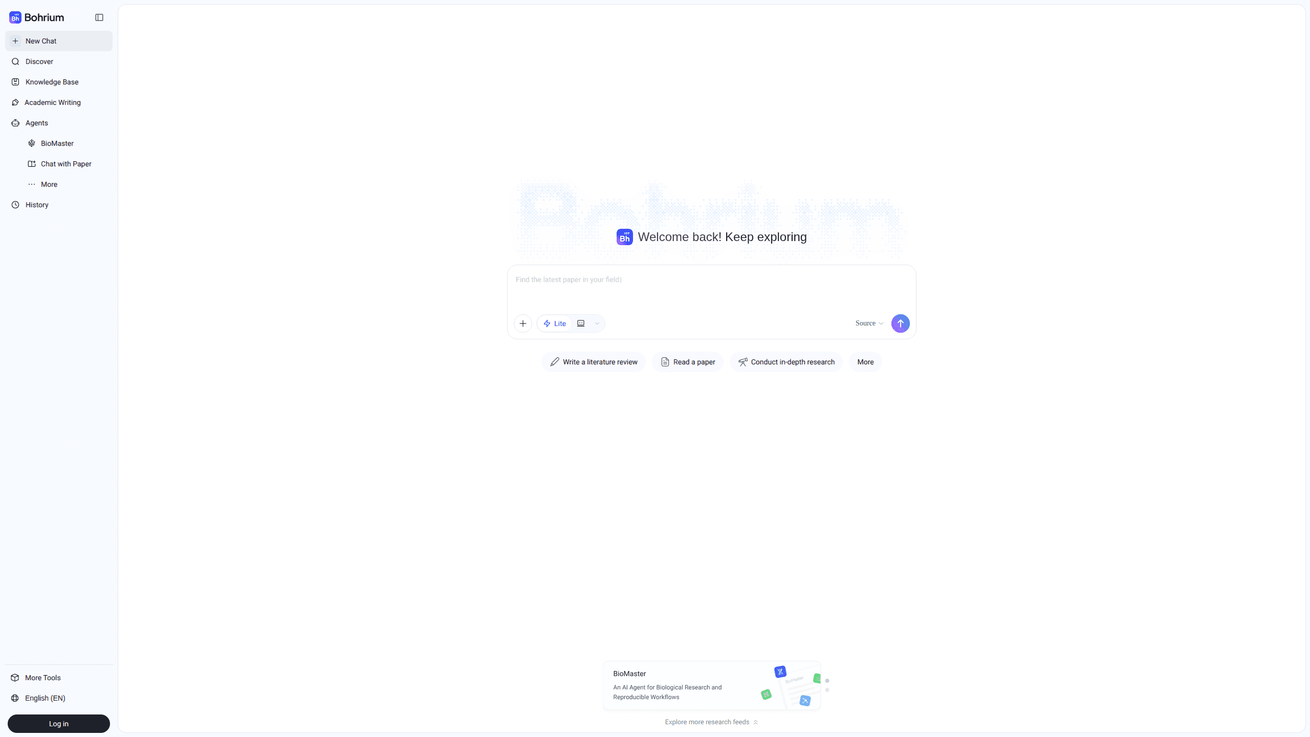Interface preview of 玻尔-Bohrium