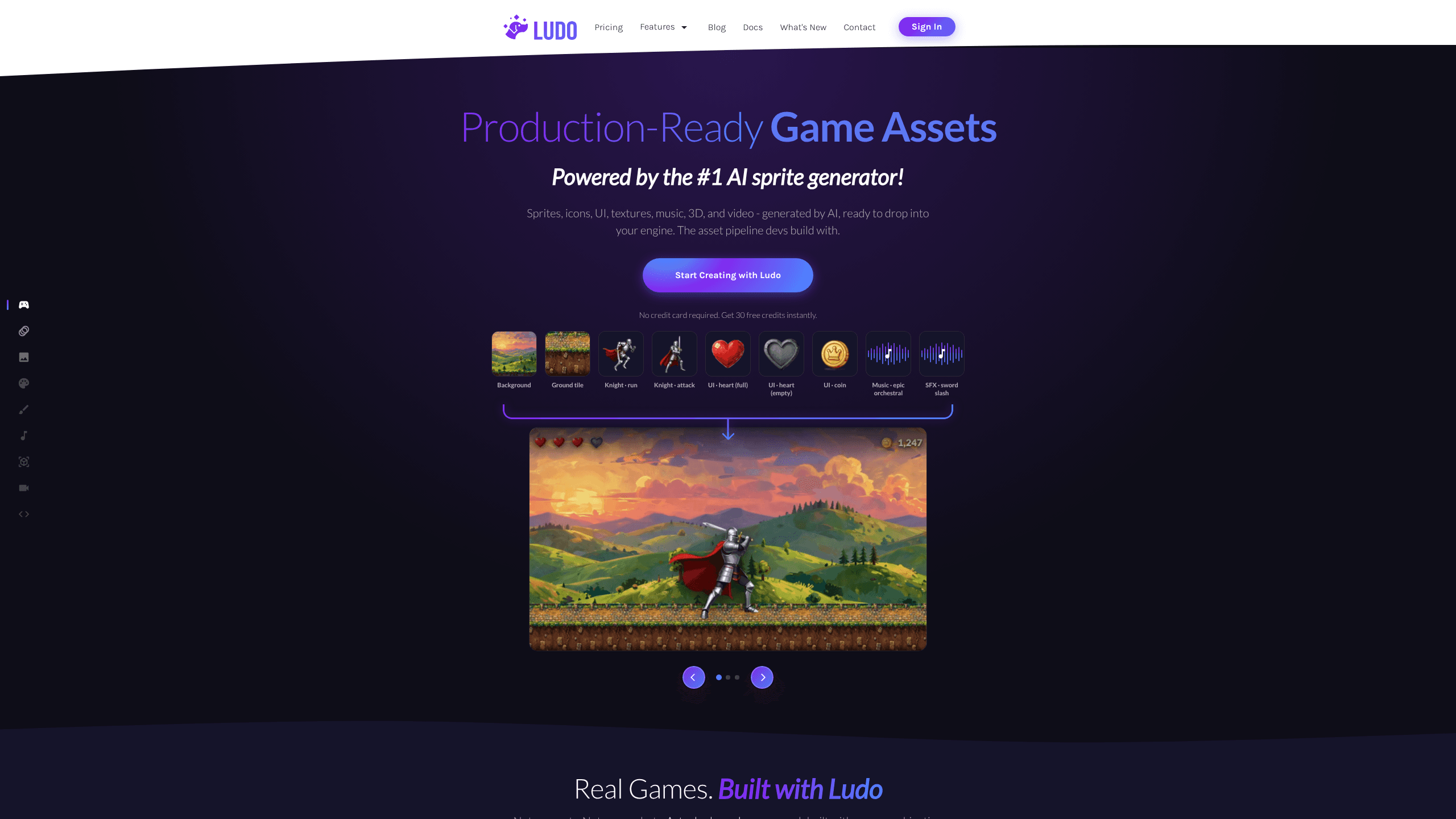 Interface preview of Ludo