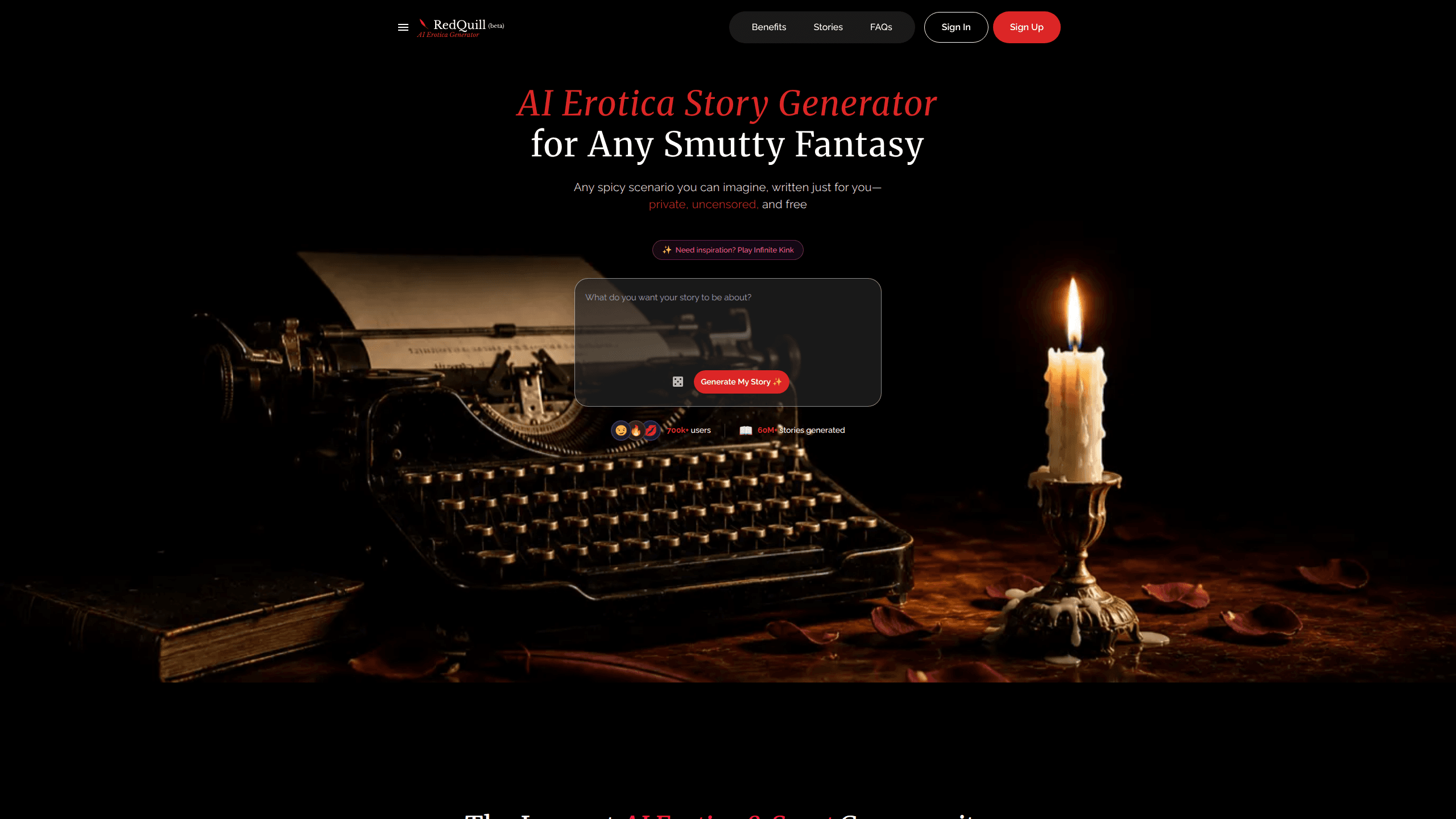 Aperçu de l'interface de Redquill Net