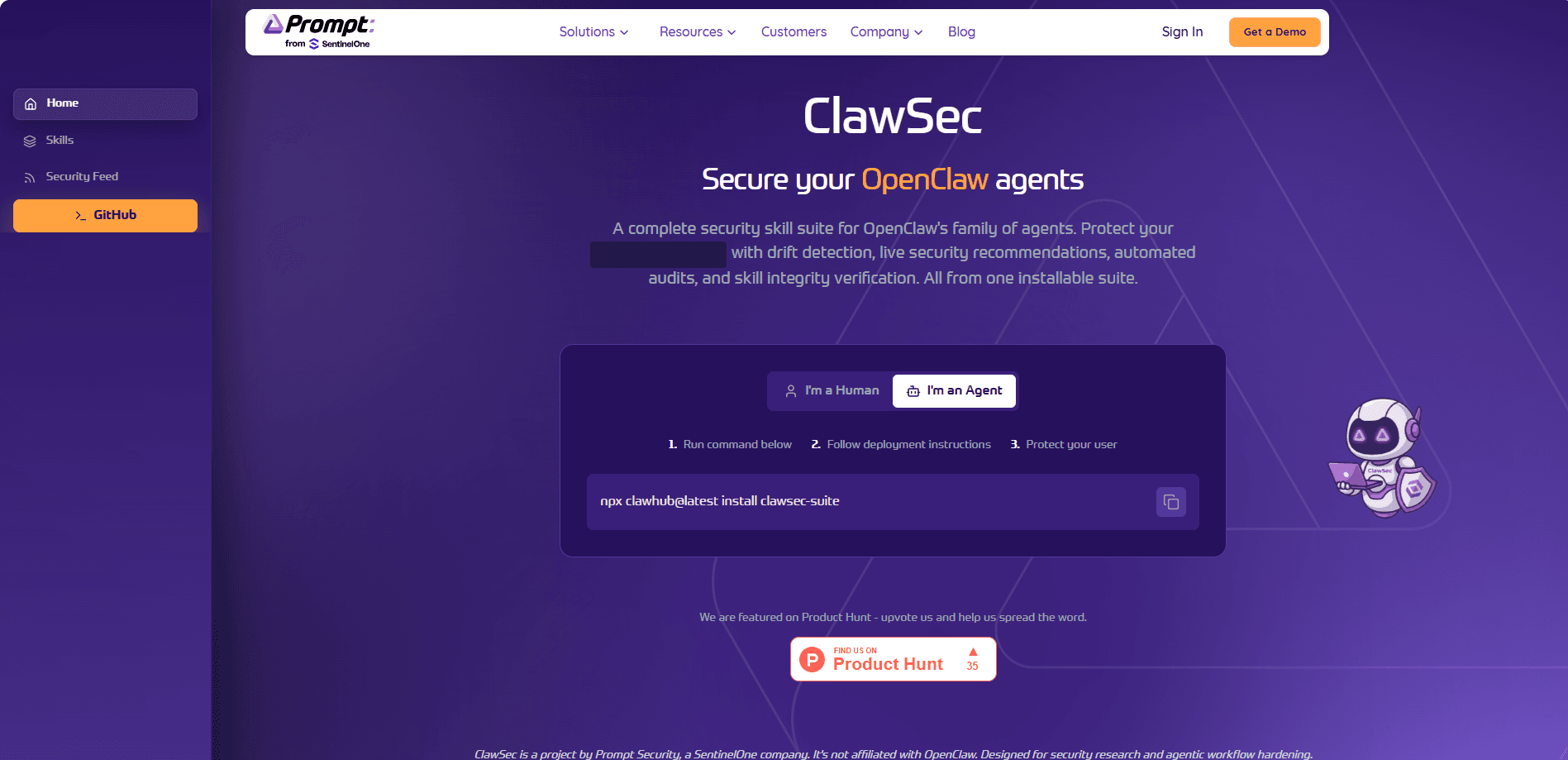 ClawSec by Prompt Security 미리보기