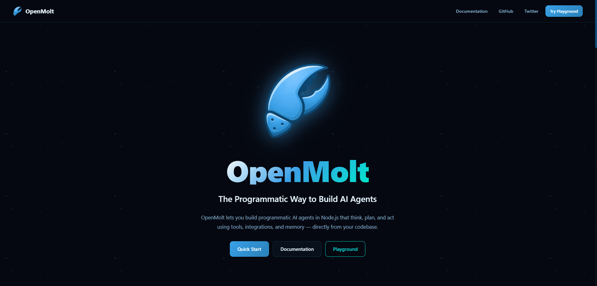 Vista previa de la interfaz de OpenMolt