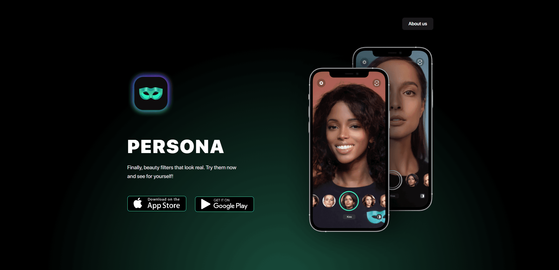 Interface preview of Persona