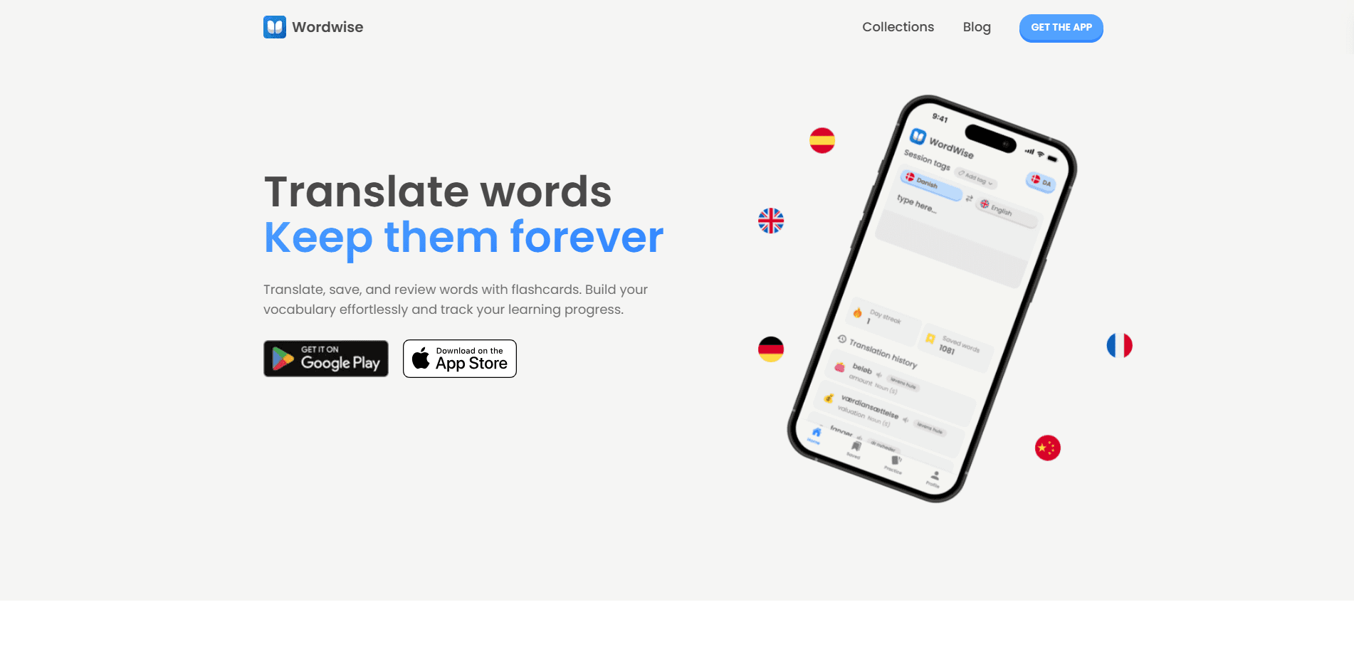 Interface preview of WordWise: Personal Dictionary