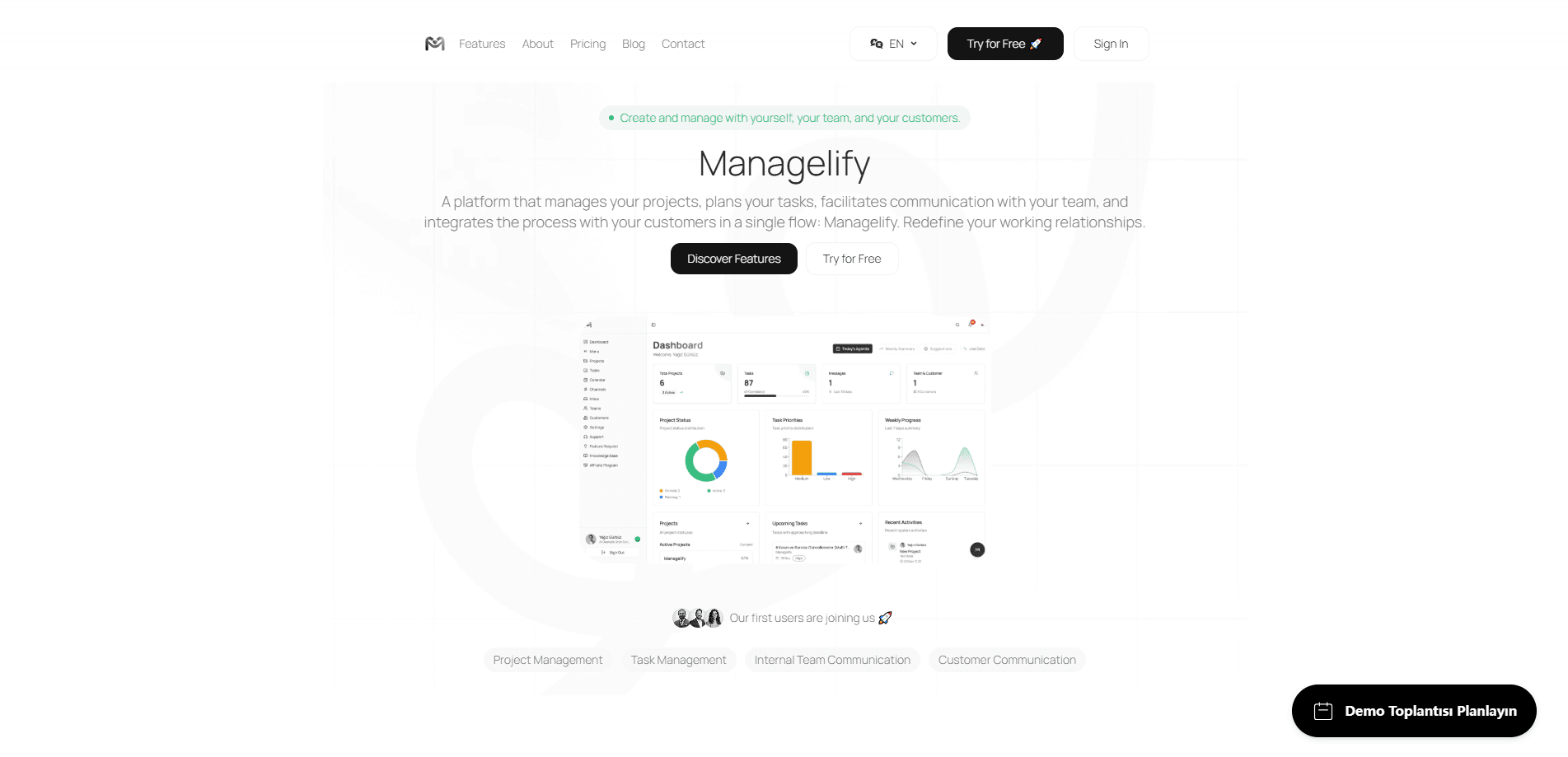 Interface preview of Managelify