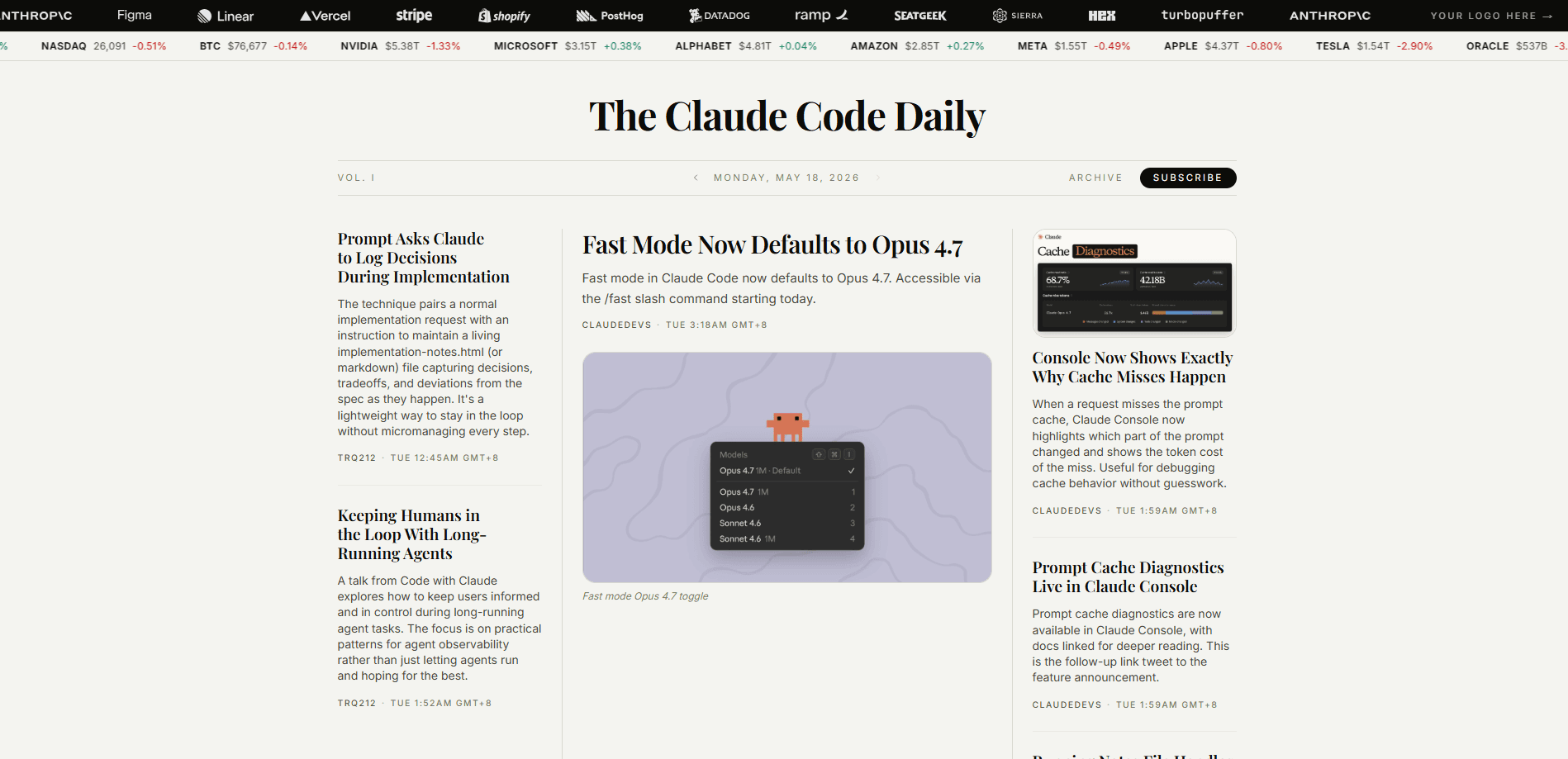 The Claude Code Daily 미리보기