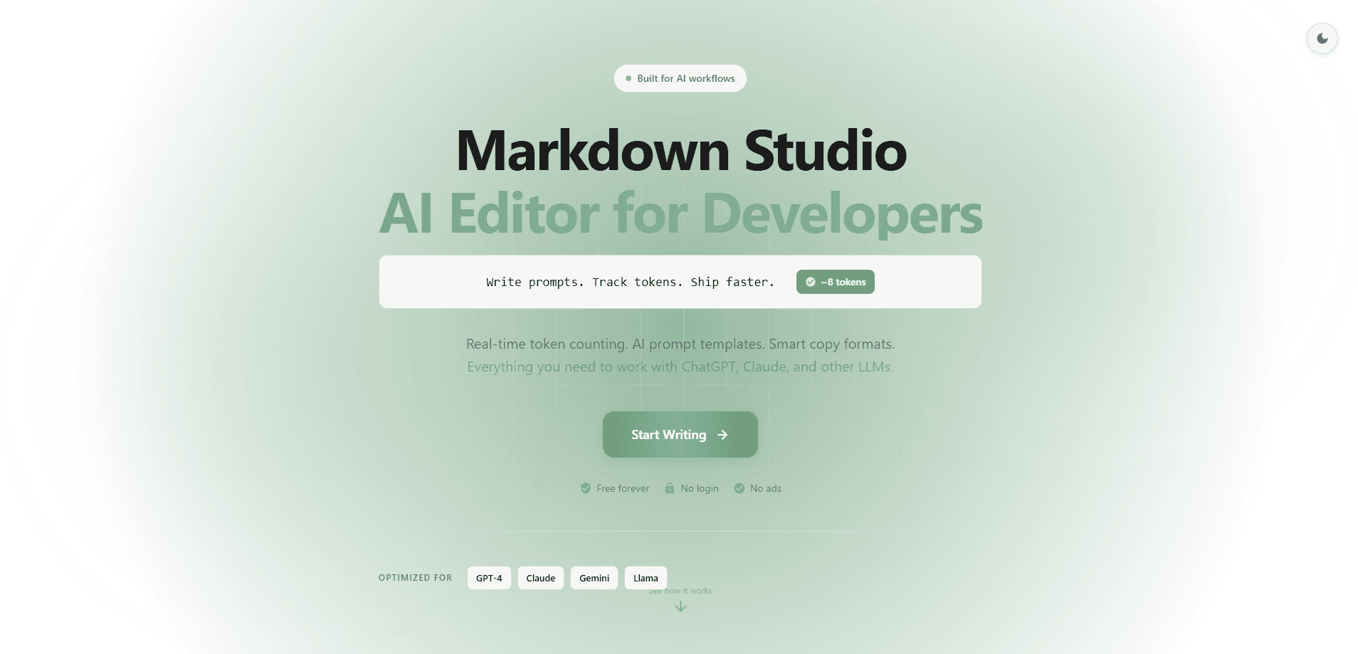 Markdown Studio の画面プレビュー