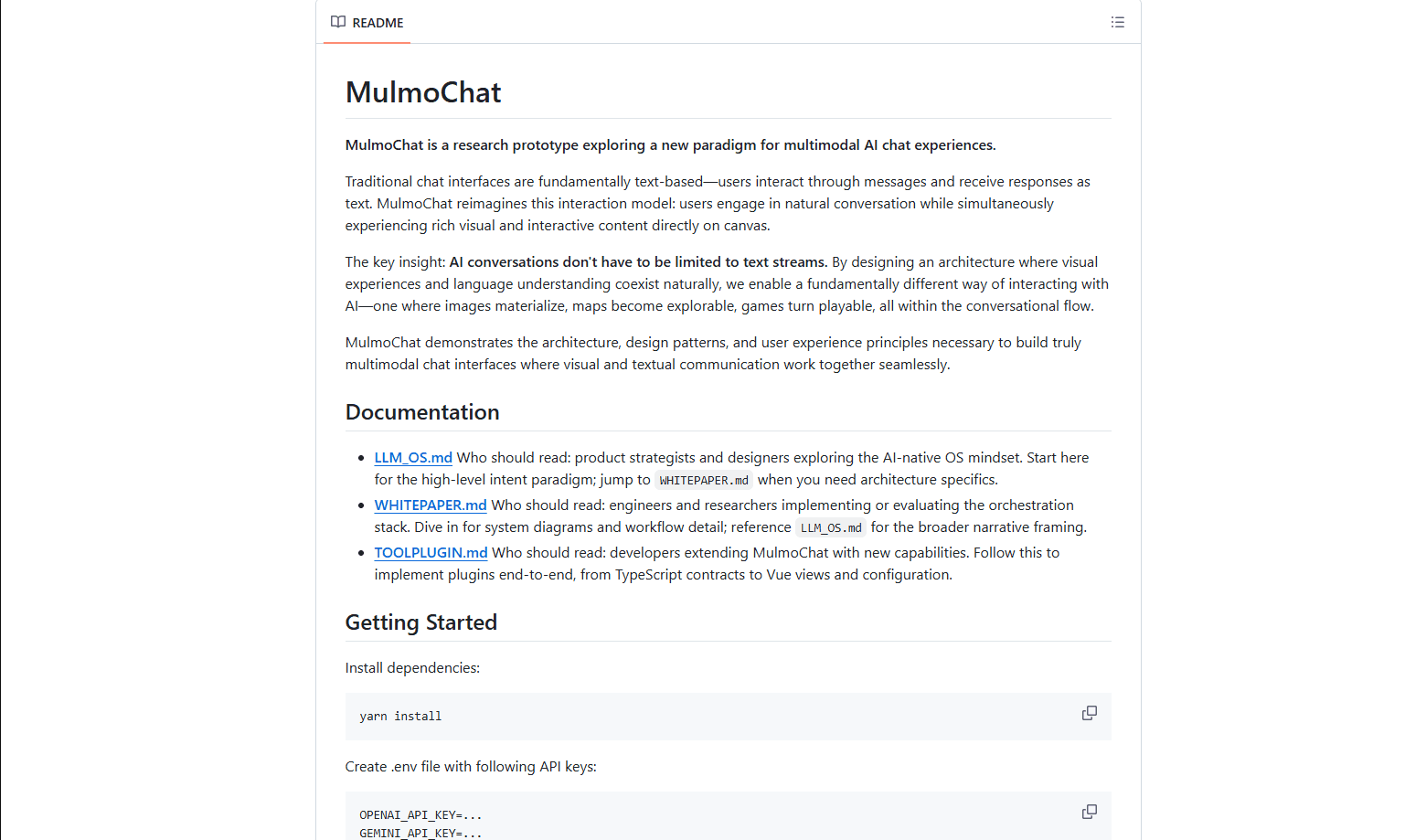 MulmoChat 미리보기