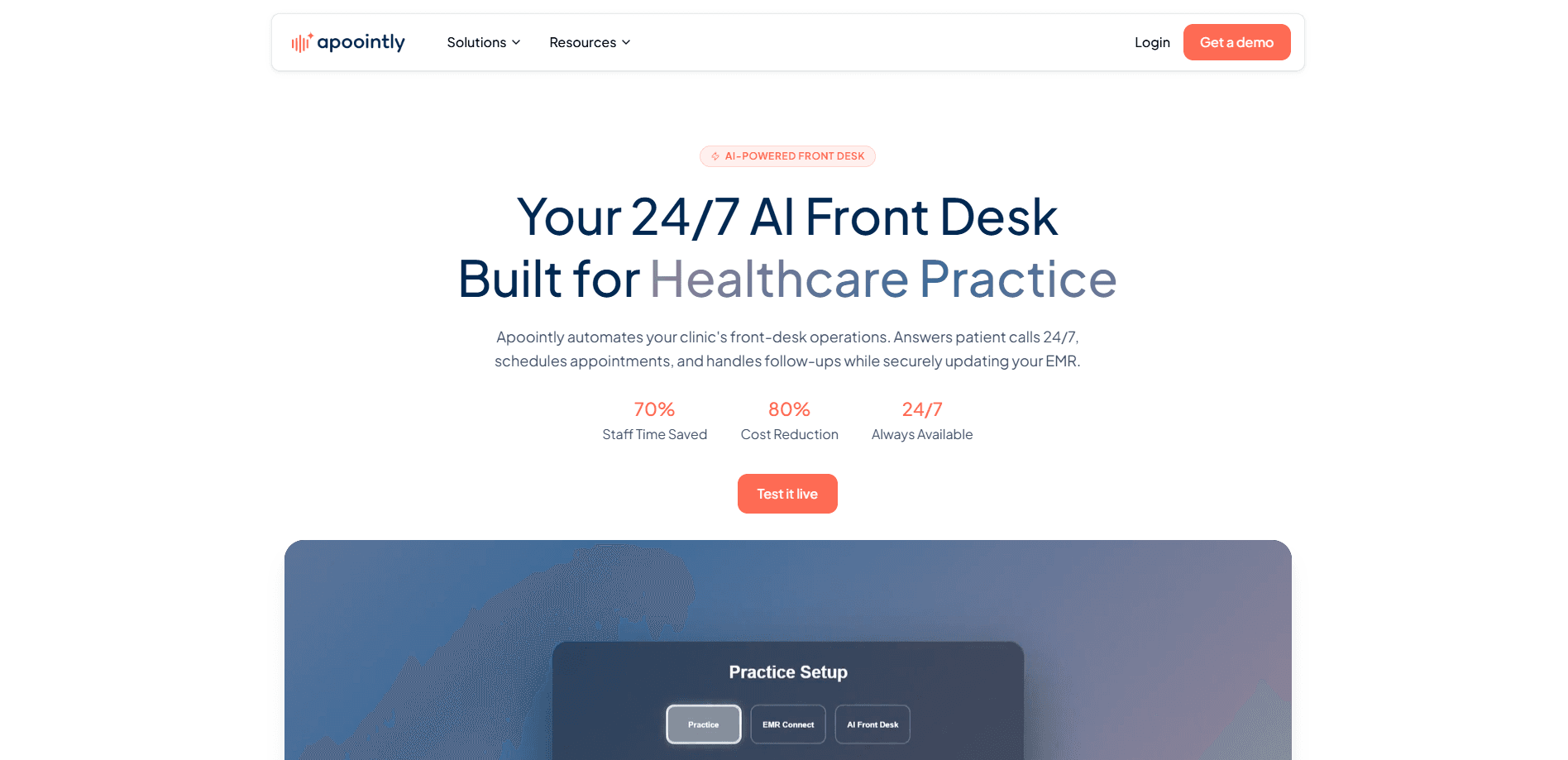 Interface preview of Apoointly
