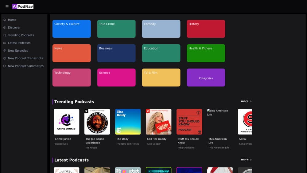 AIPodNav 的介面預覽