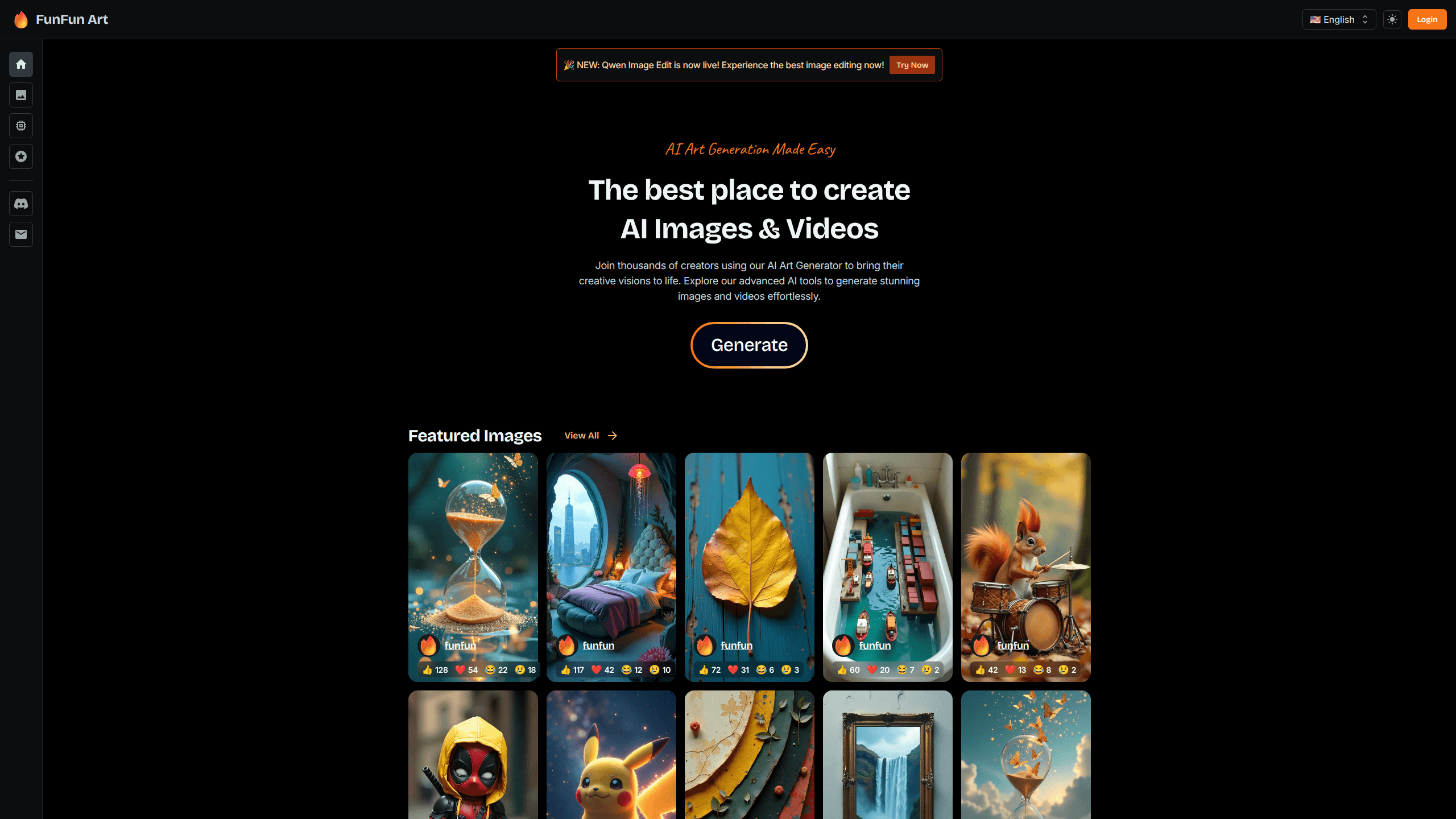 Interface preview of Funfun Art