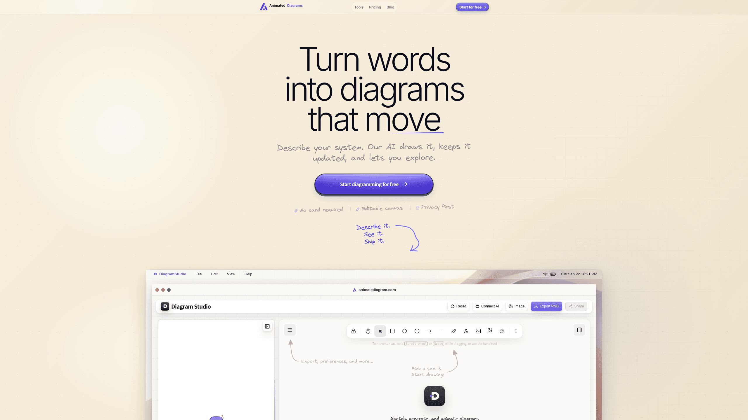 Animated Diagrams 미리보기
