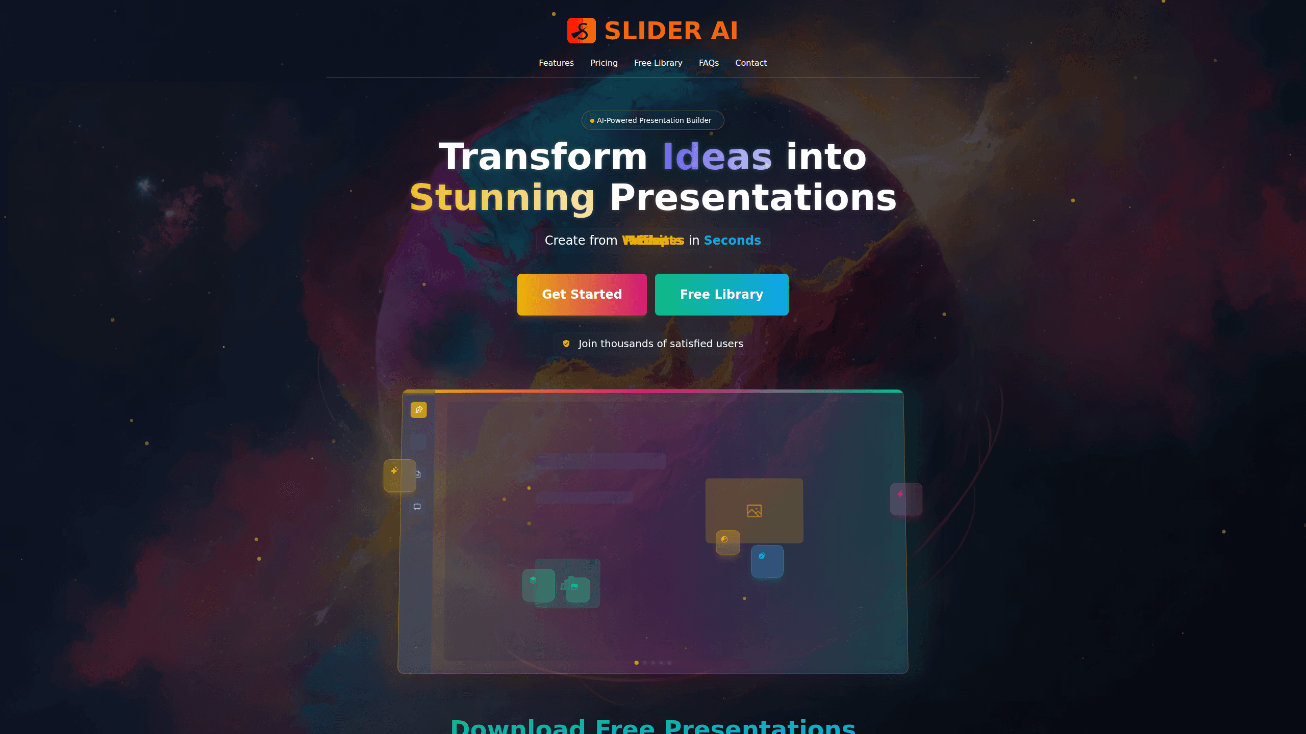 Slider AI 的介面預覽