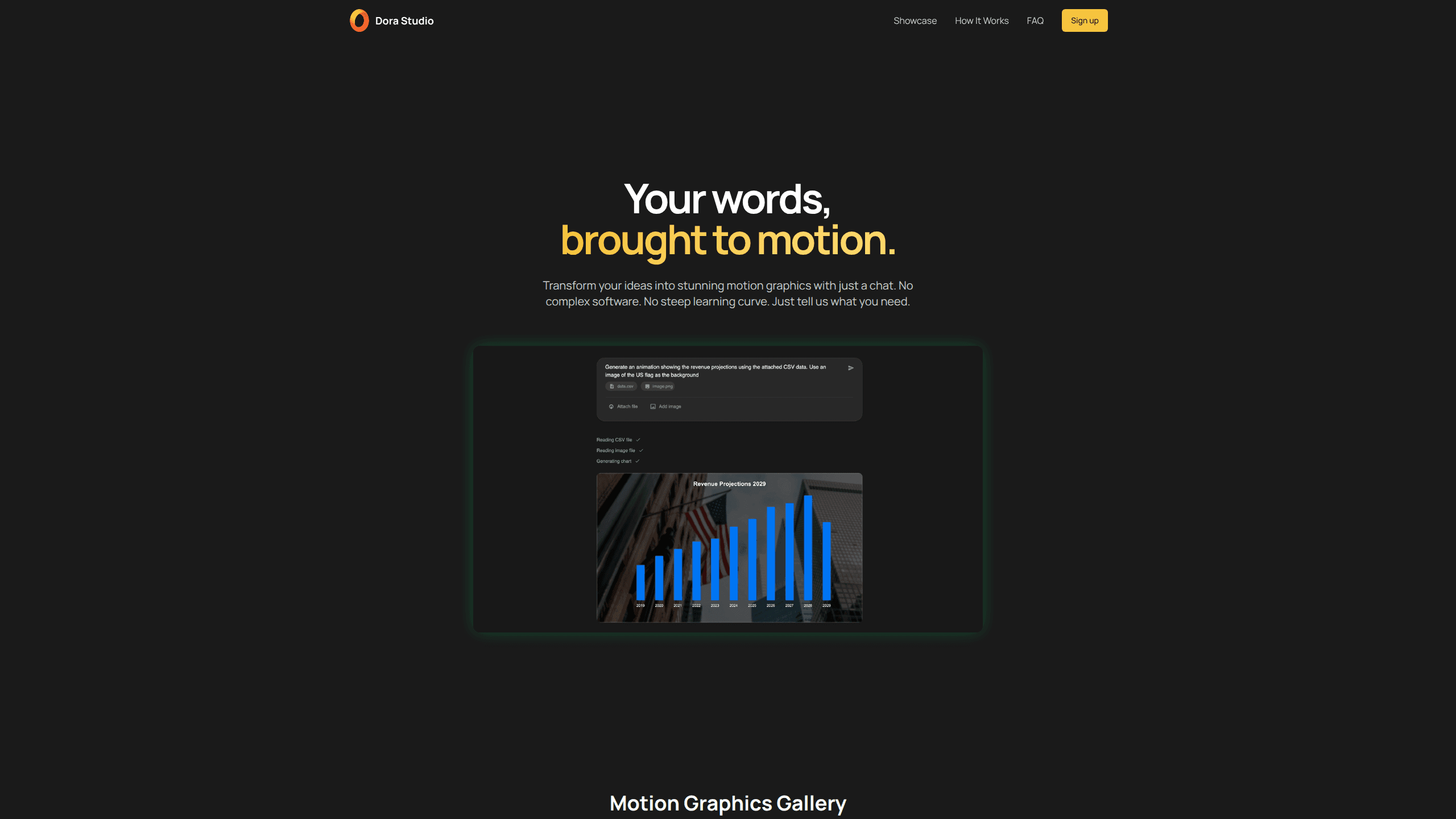 Interface preview of Dora Studio
