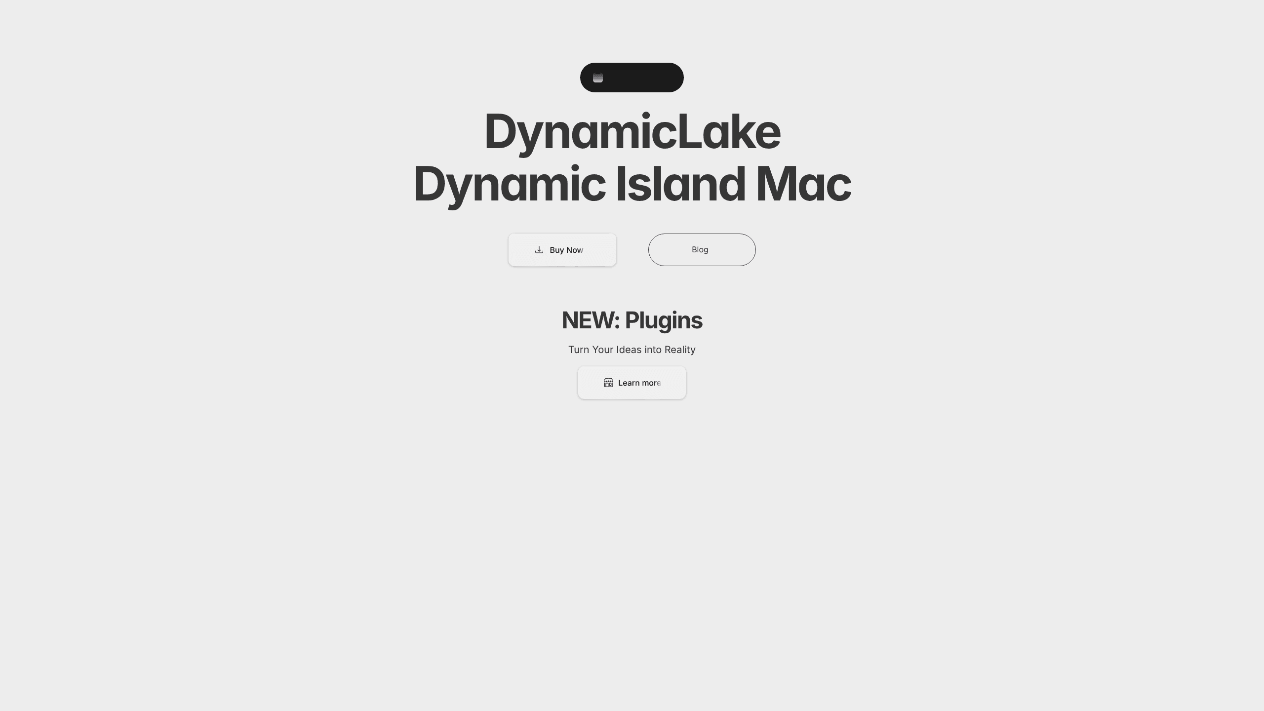 Interface preview of DynamicLake