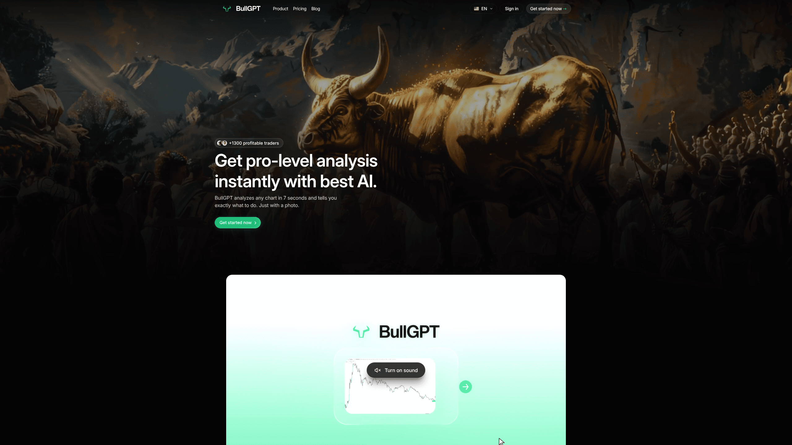 Vorschau der Oberfläche von Bull GPT
