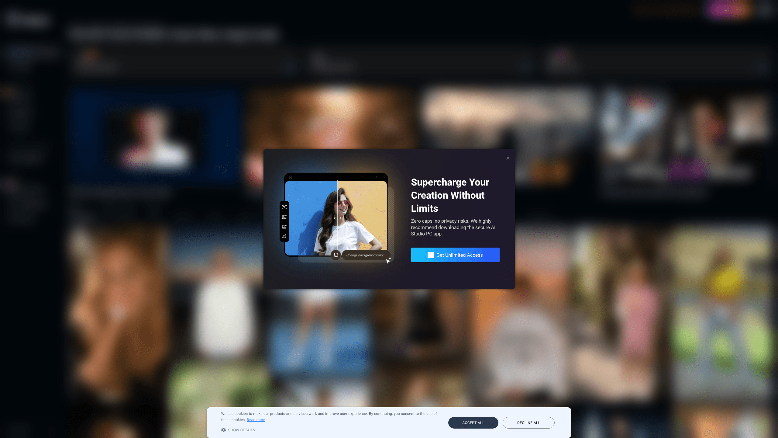Interface preview of Vidwud