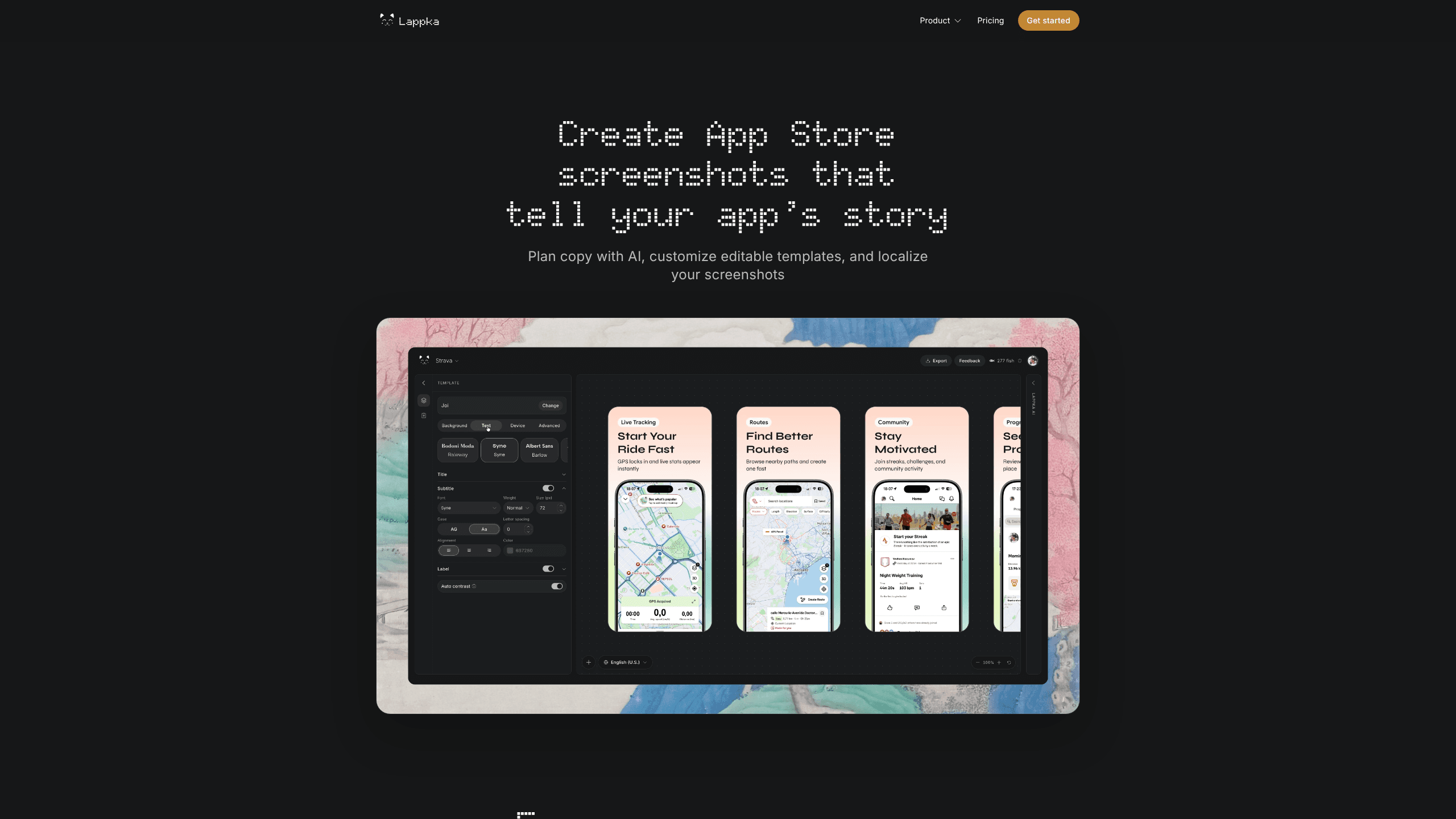 Interface preview of Lappka