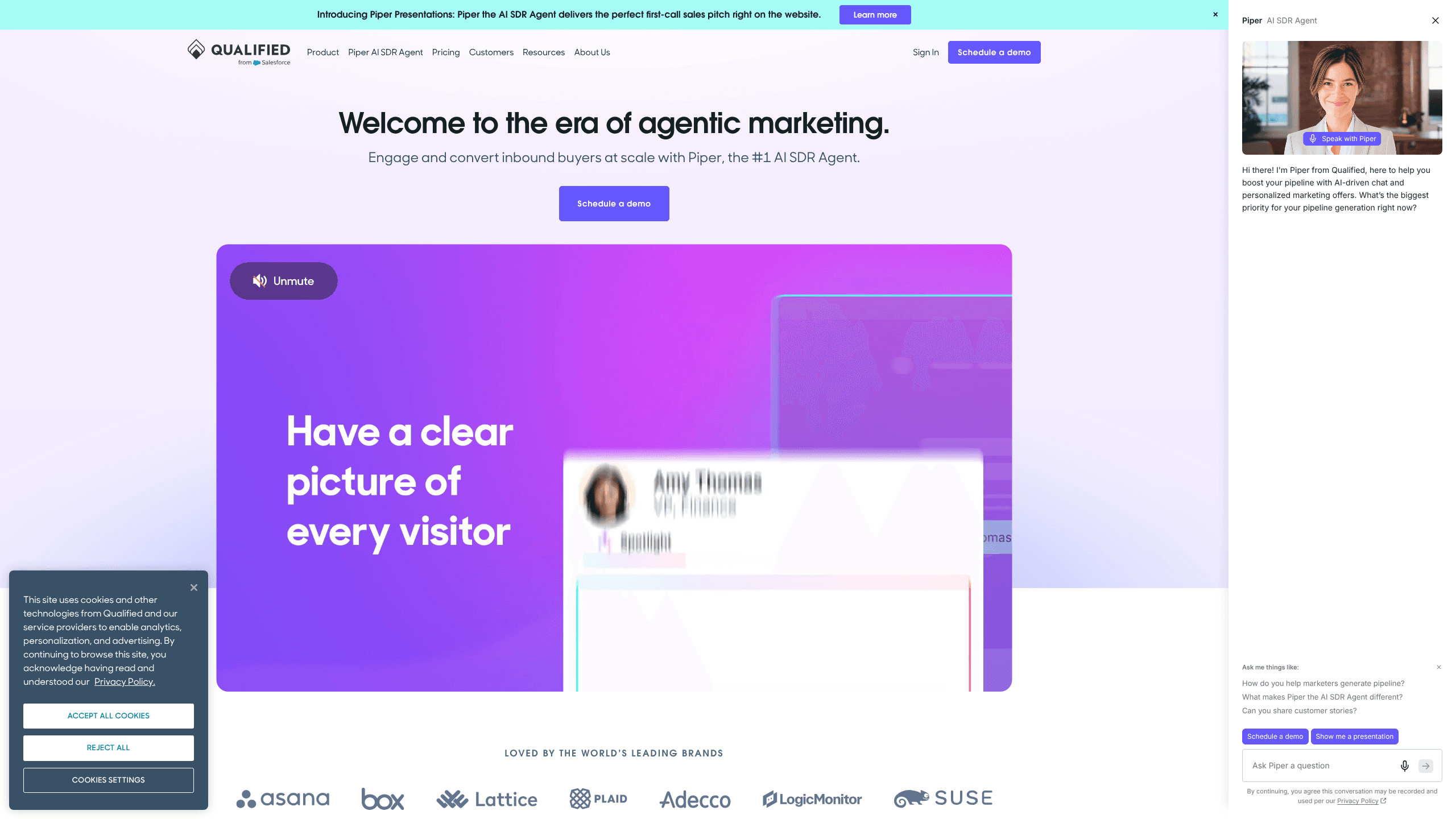 Interface preview of Qualified