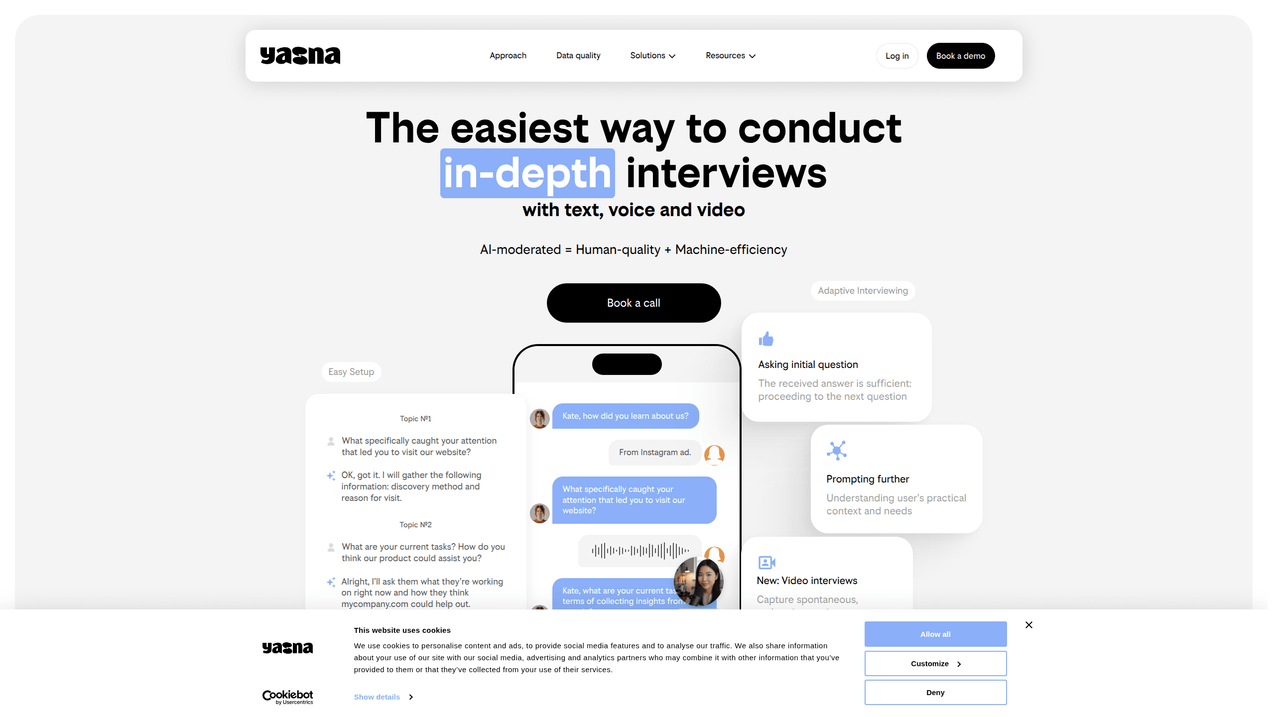 Interface preview of Yasna
