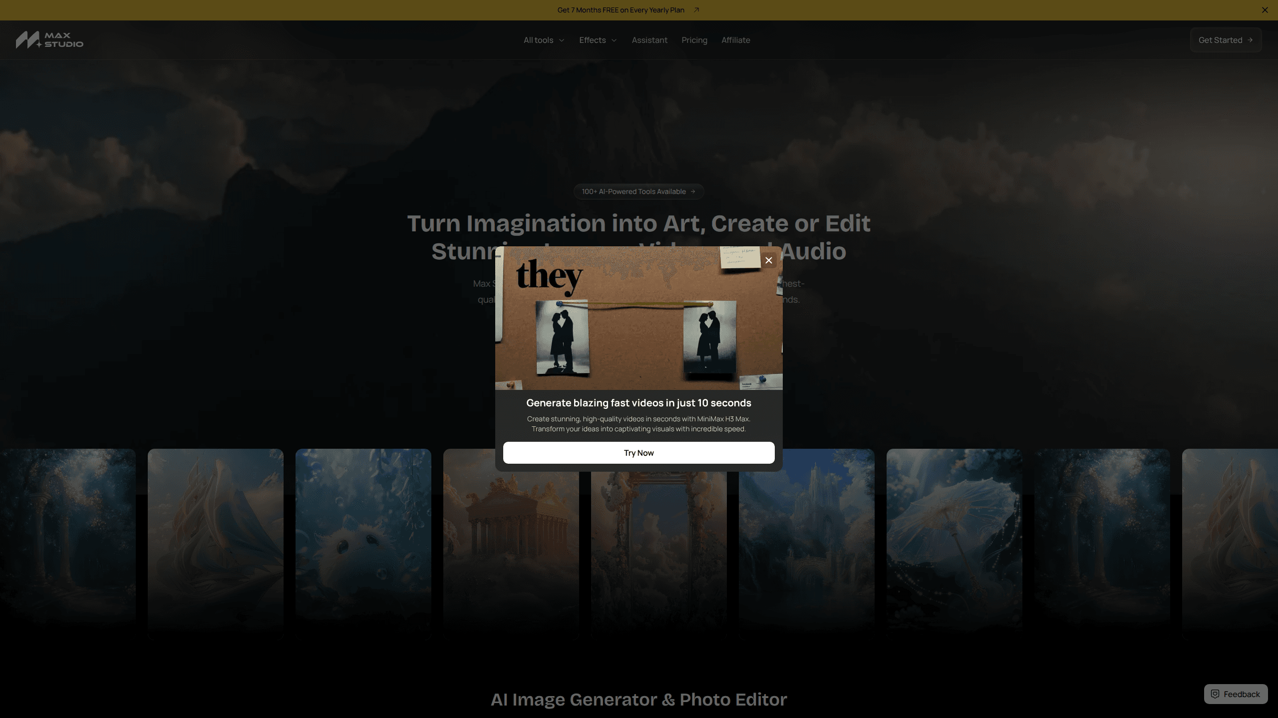 Interface preview of Max Studio AI