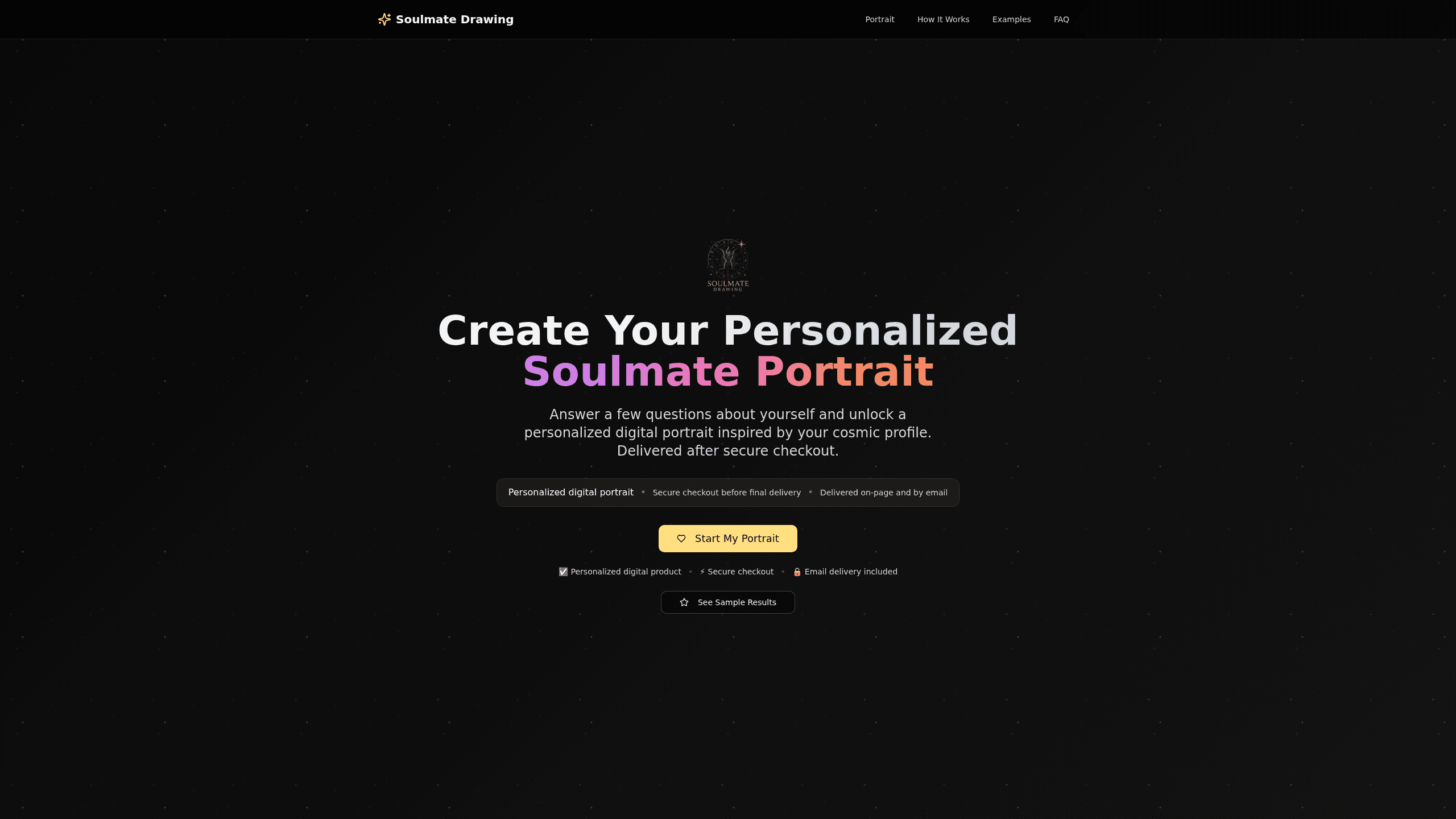 Vista previa de la interfaz de Soulmate Drawing AI