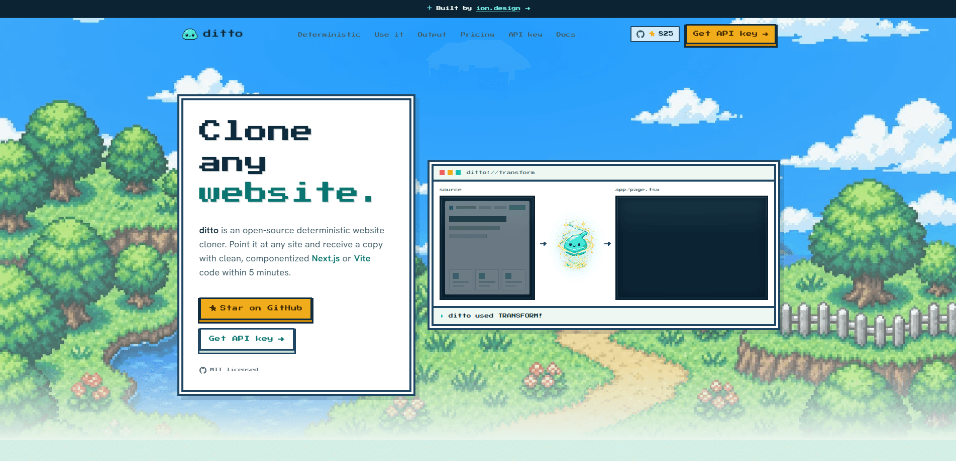 ditto.site 미리보기