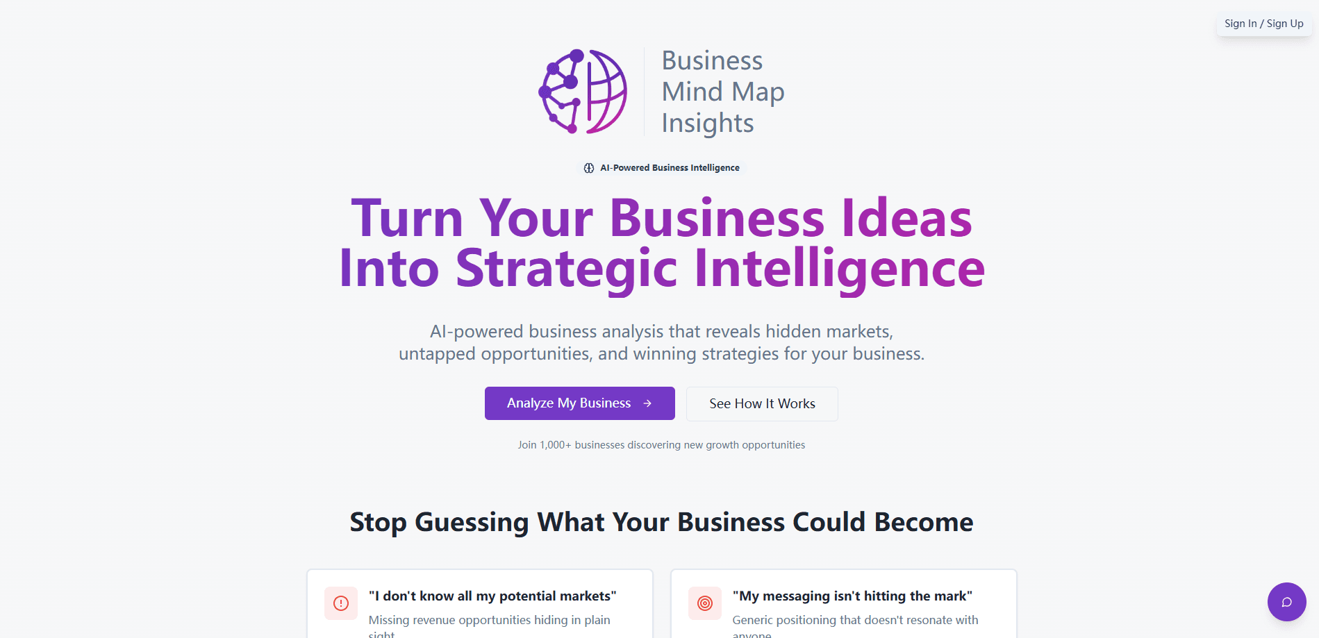 Business Mind Mapping Insights 미리보기