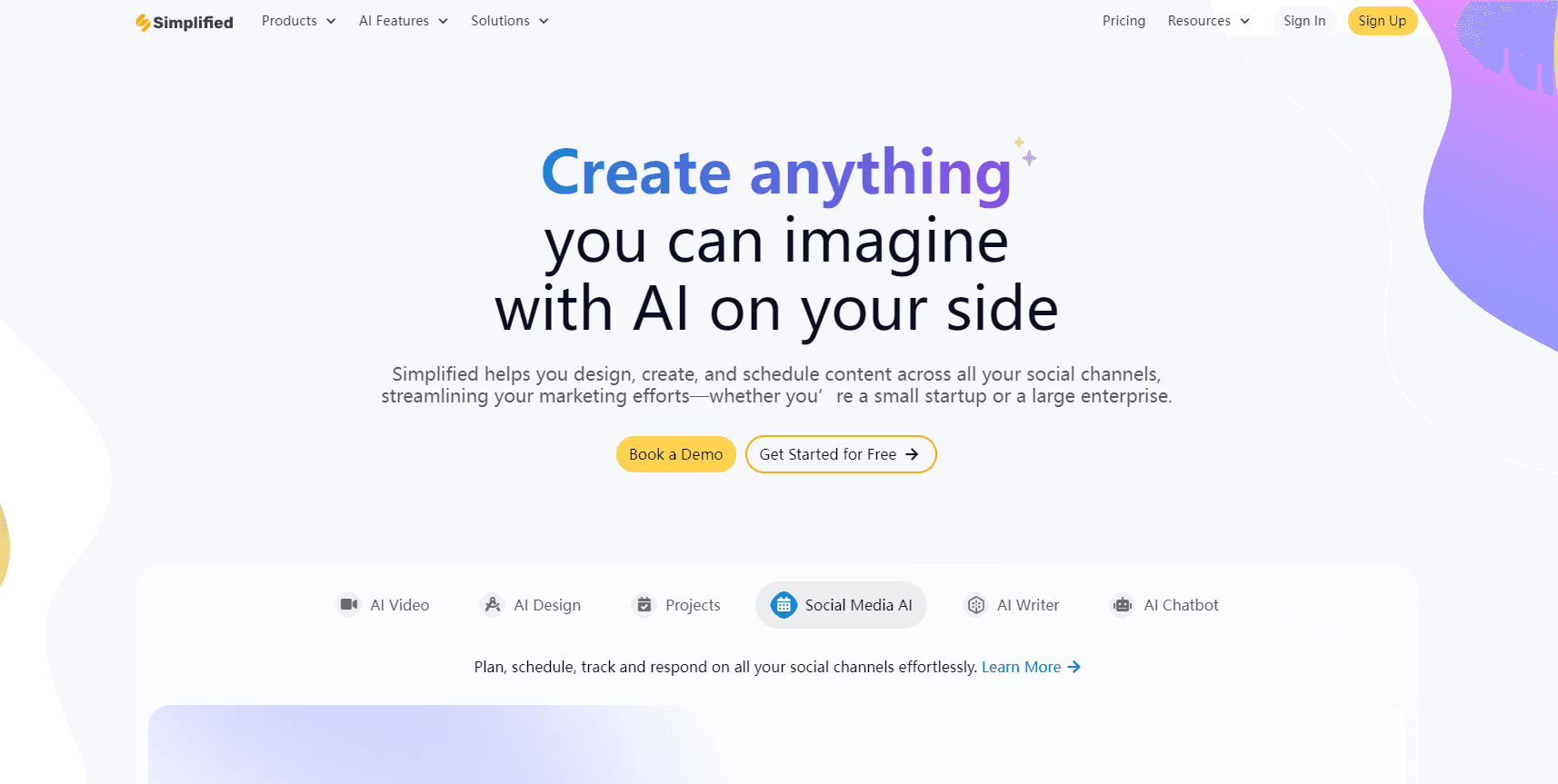 Simplified AI 的介面預覽