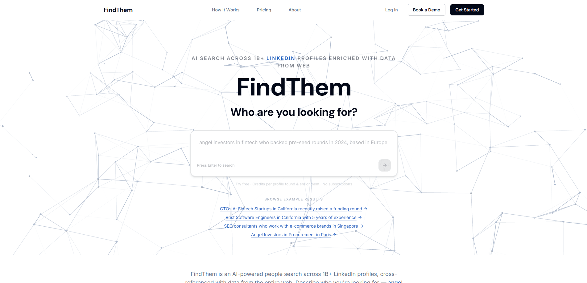 Aperçu de l'interface de FindThem