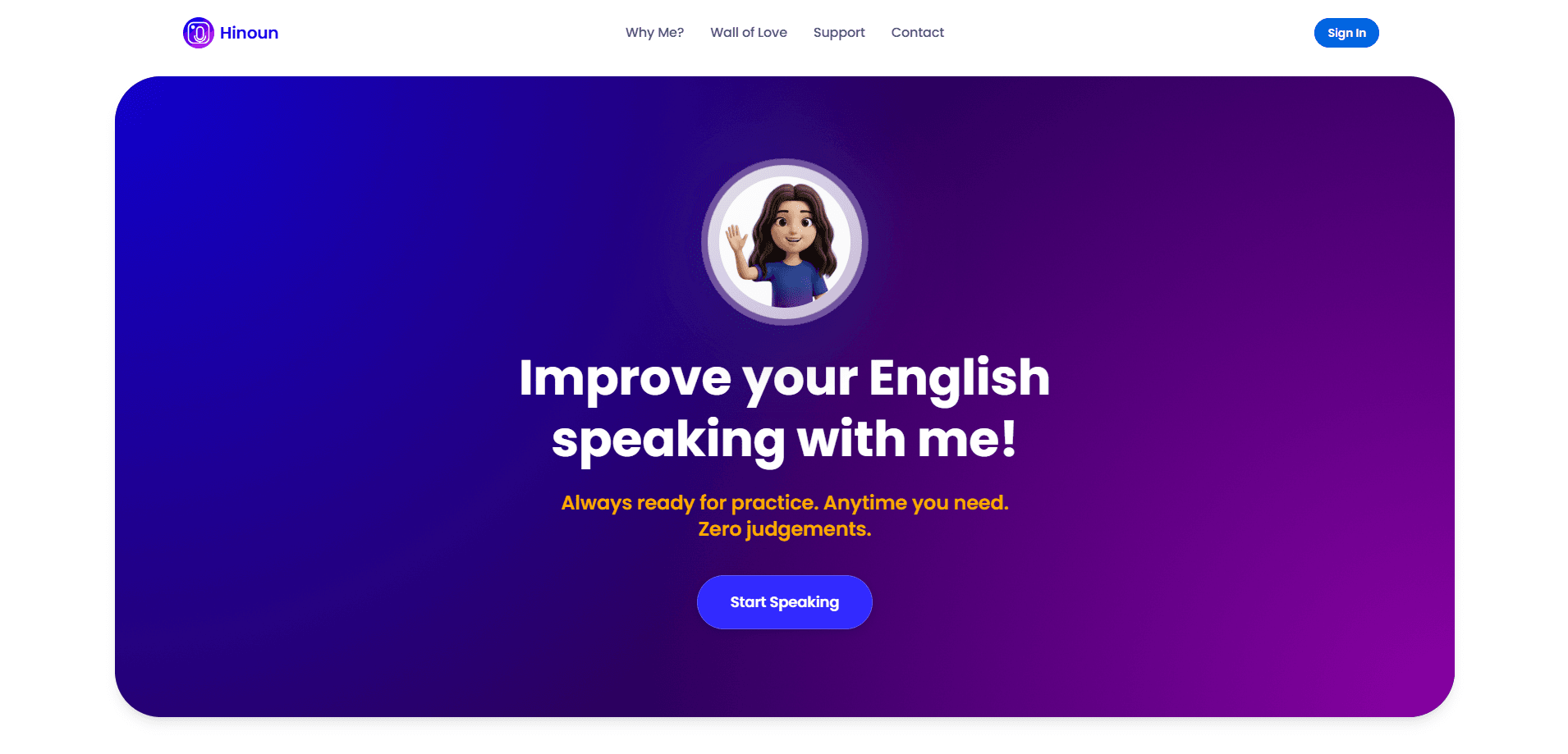 Interface preview of Hinoun AI