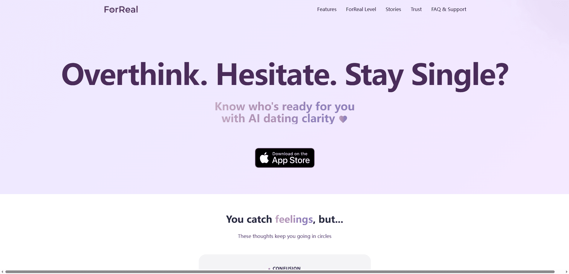 Interface preview of ForReal