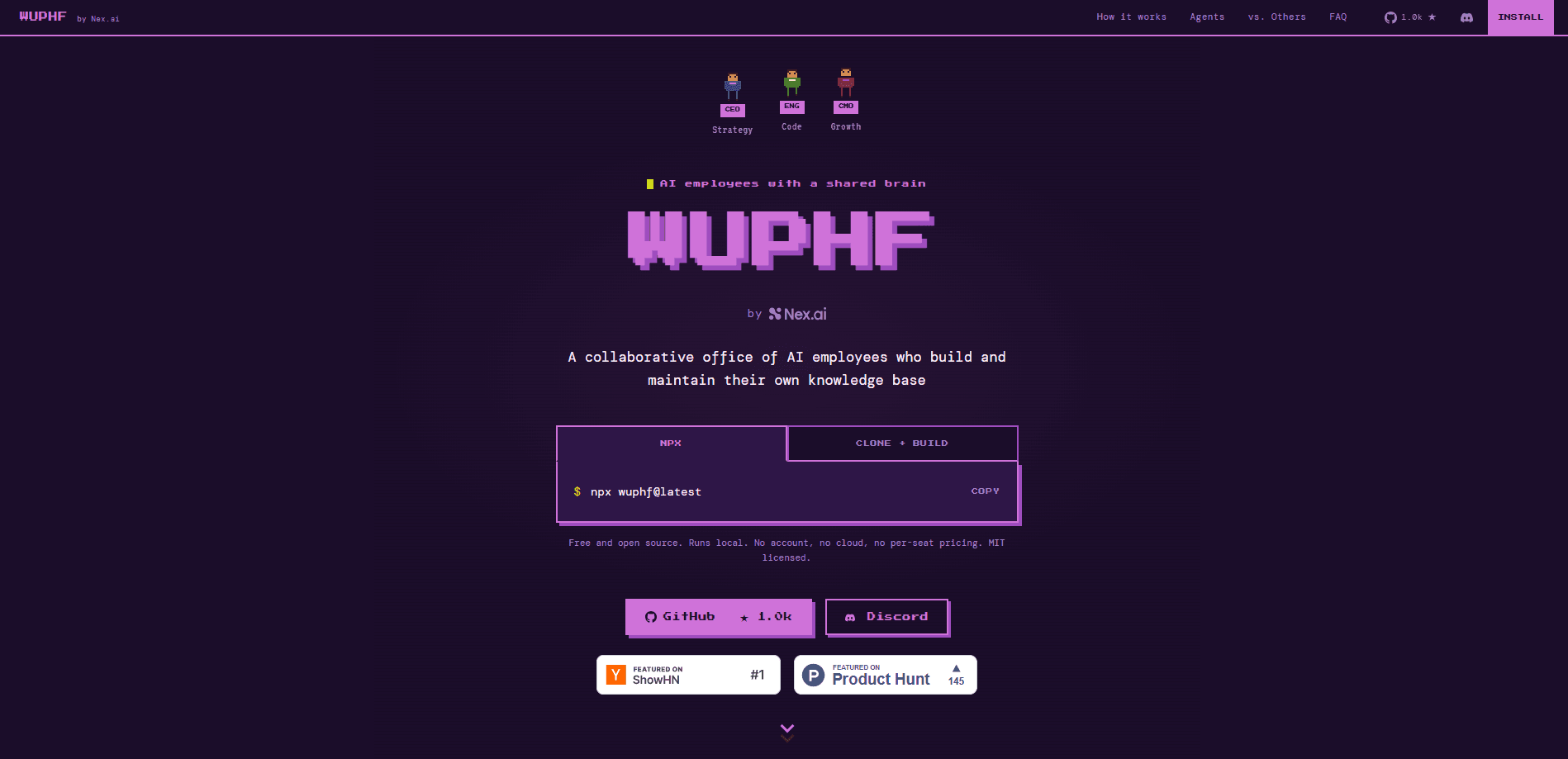 WUPHF by Nex.ai 미리보기