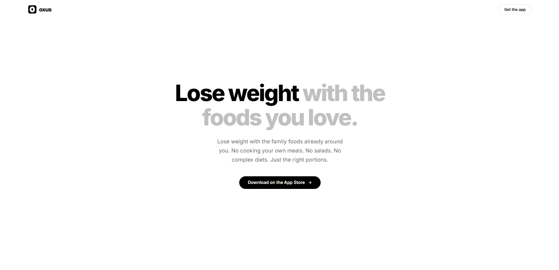 Vorschau der Oberfläche von Oxus: Family Food Weight Loss