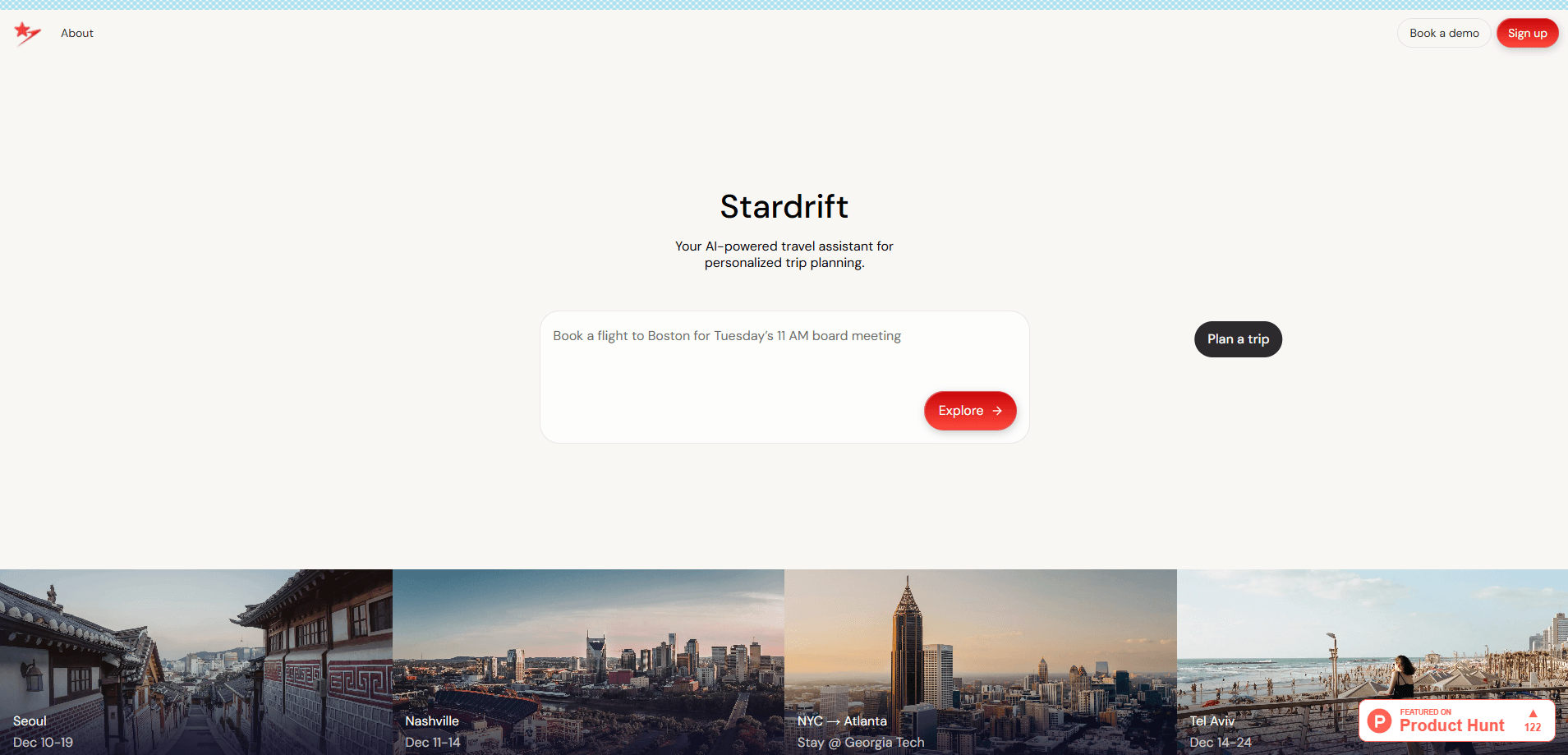 Interface preview of Stardrift