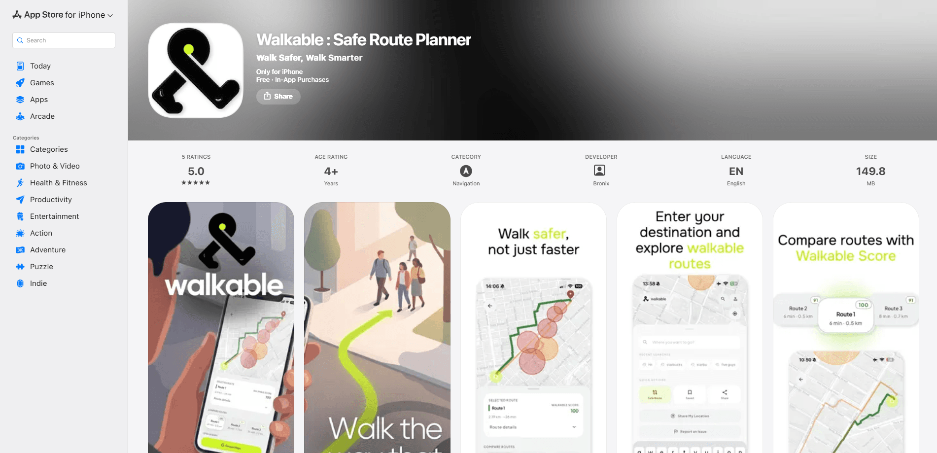 Vorschau der Oberfläche von Walkable