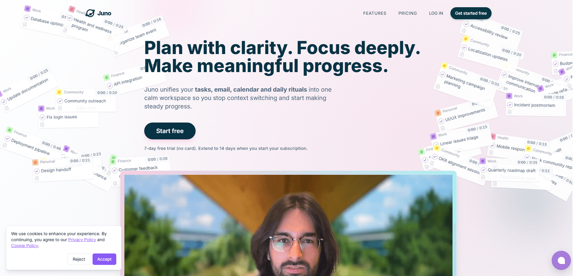 Juno digital planner 미리보기