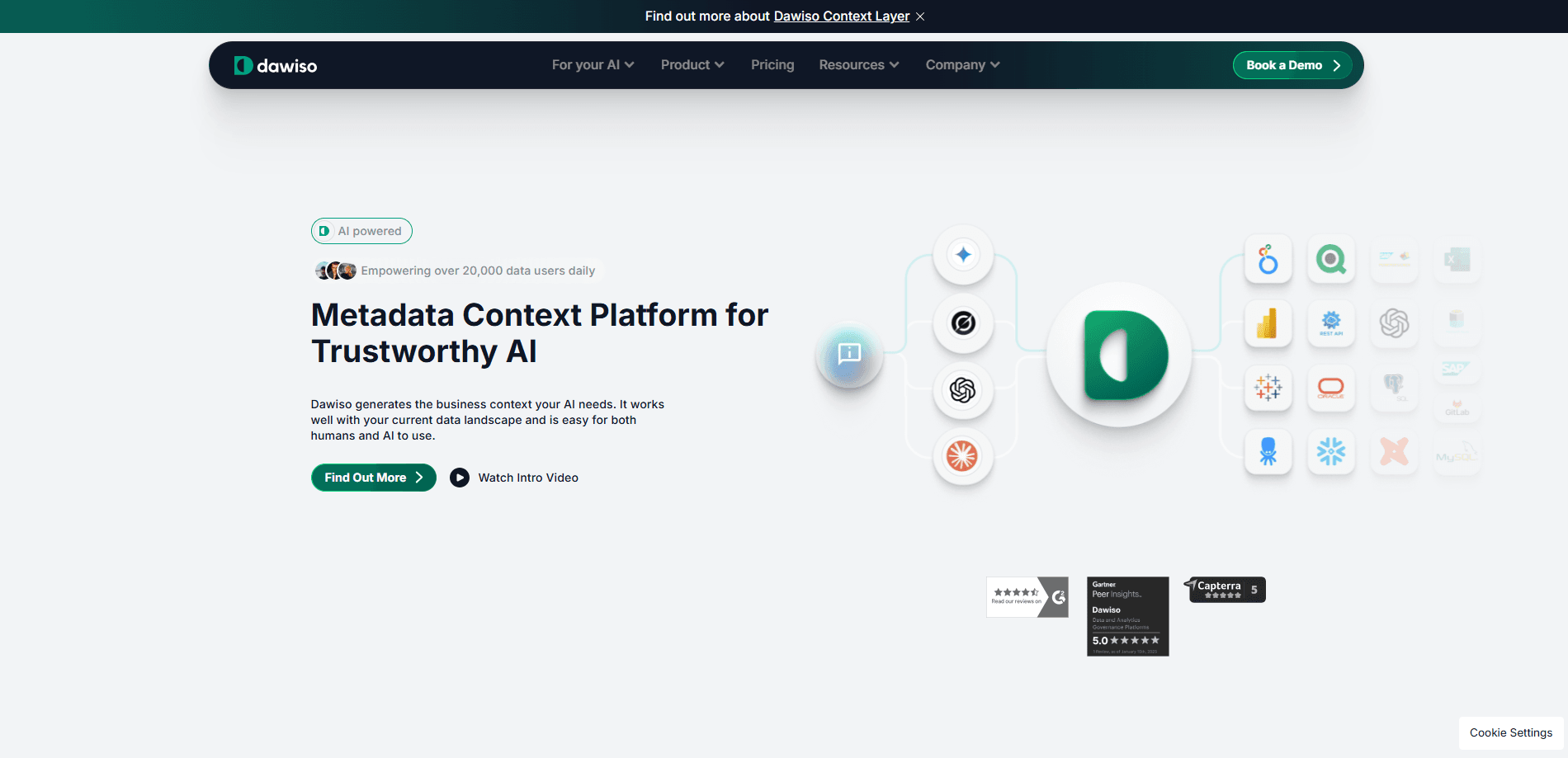 Interface preview of Dawiso
