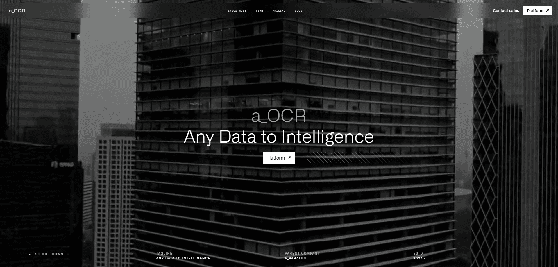 Interface preview of aOCR