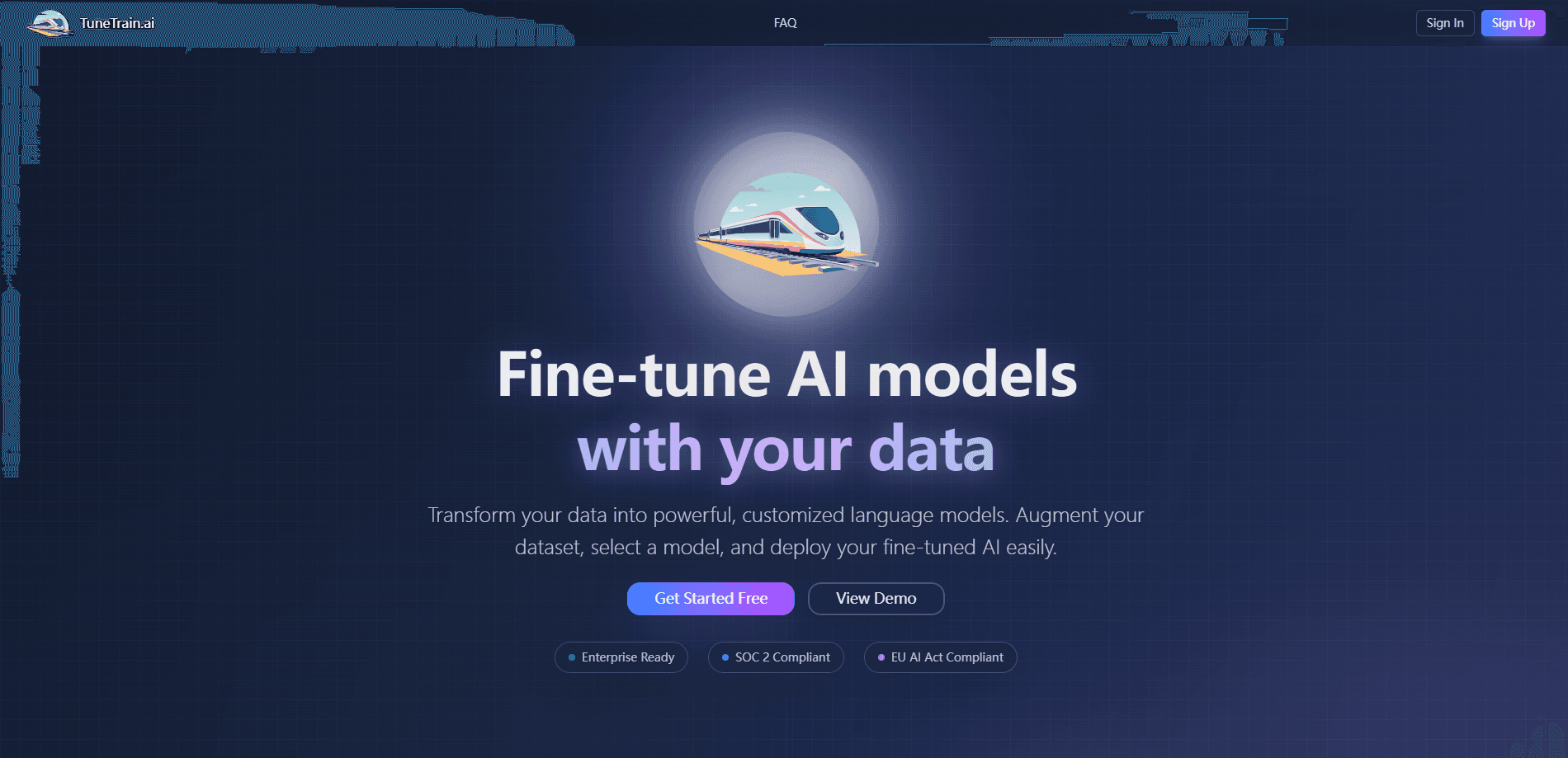 TuneTrain.ai 미리보기