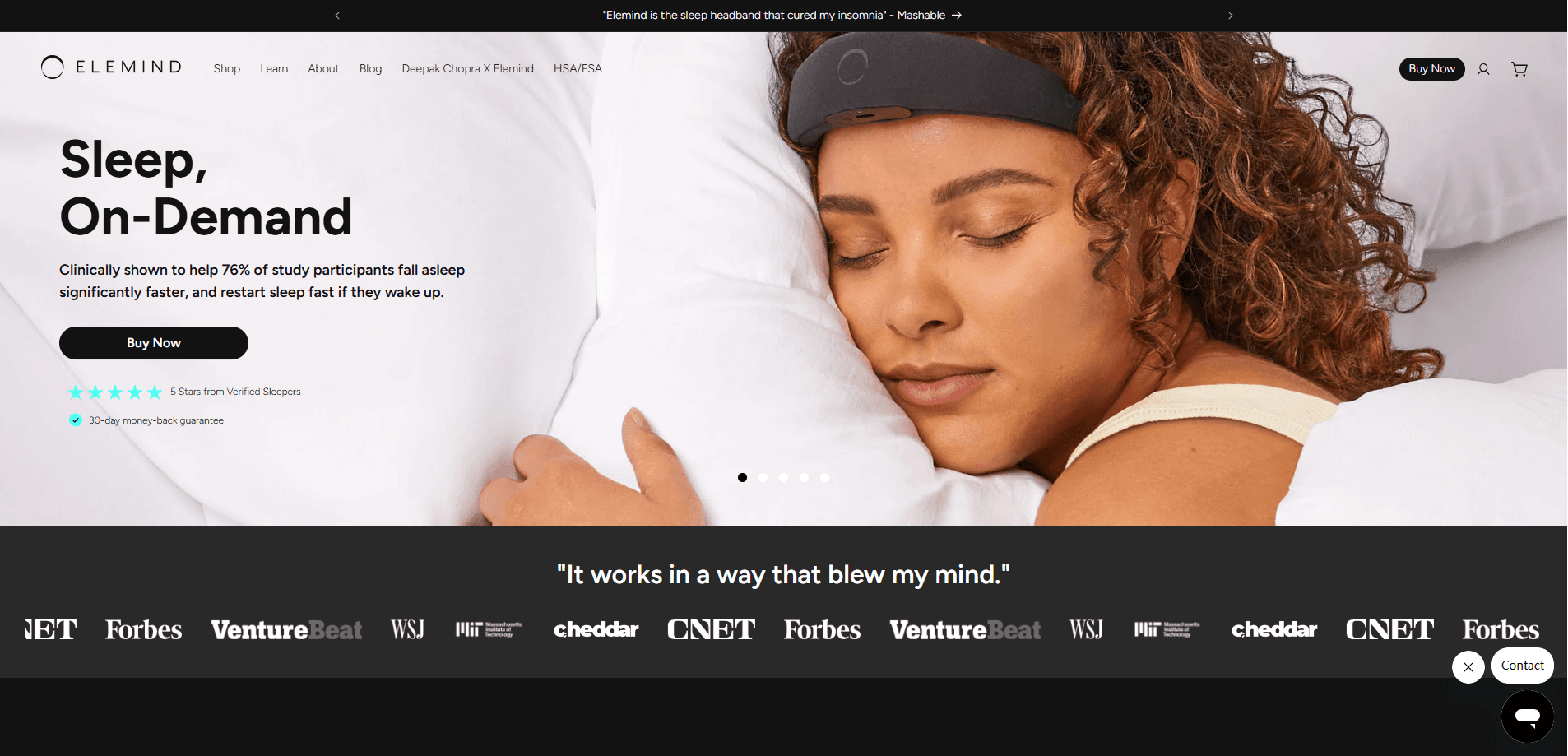 Interface preview of Elemind
