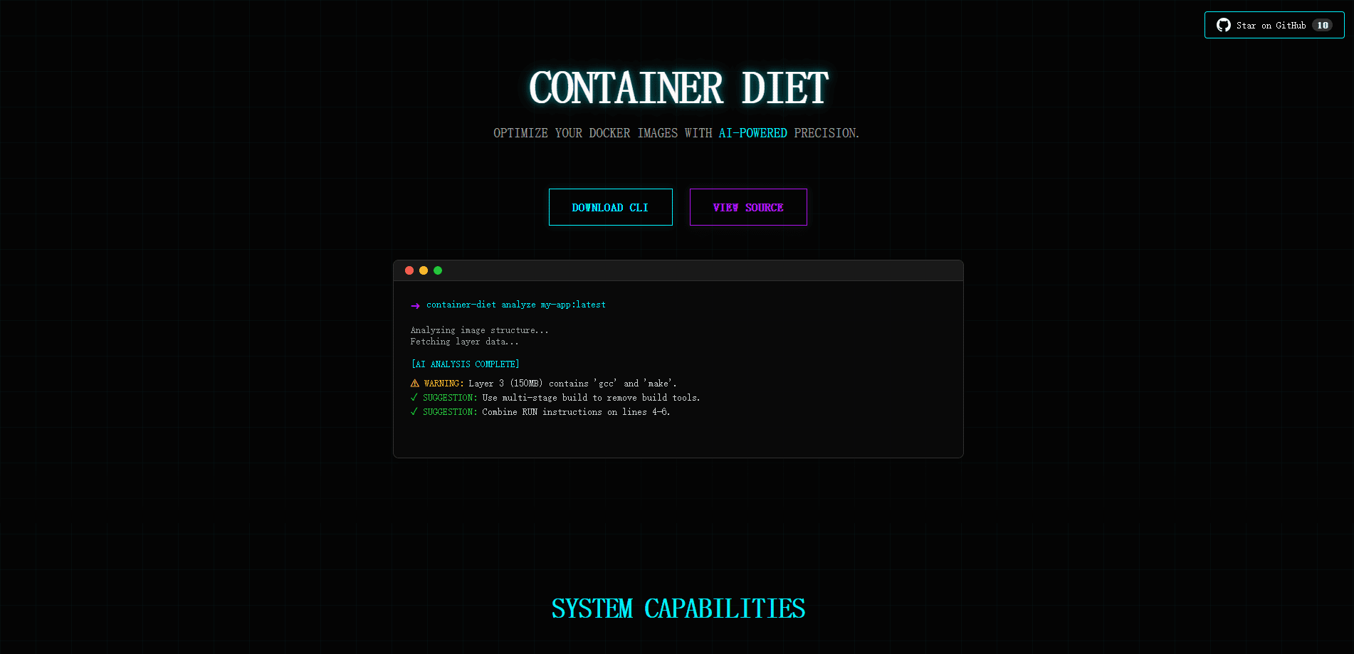 Container Diet 미리보기
