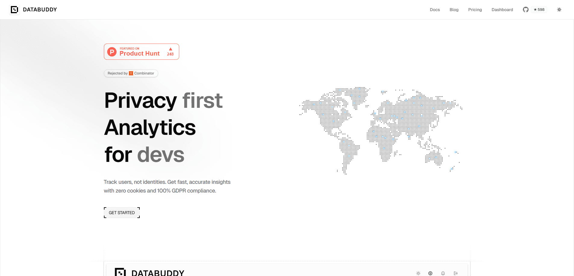 Databuddy Analytics 미리보기