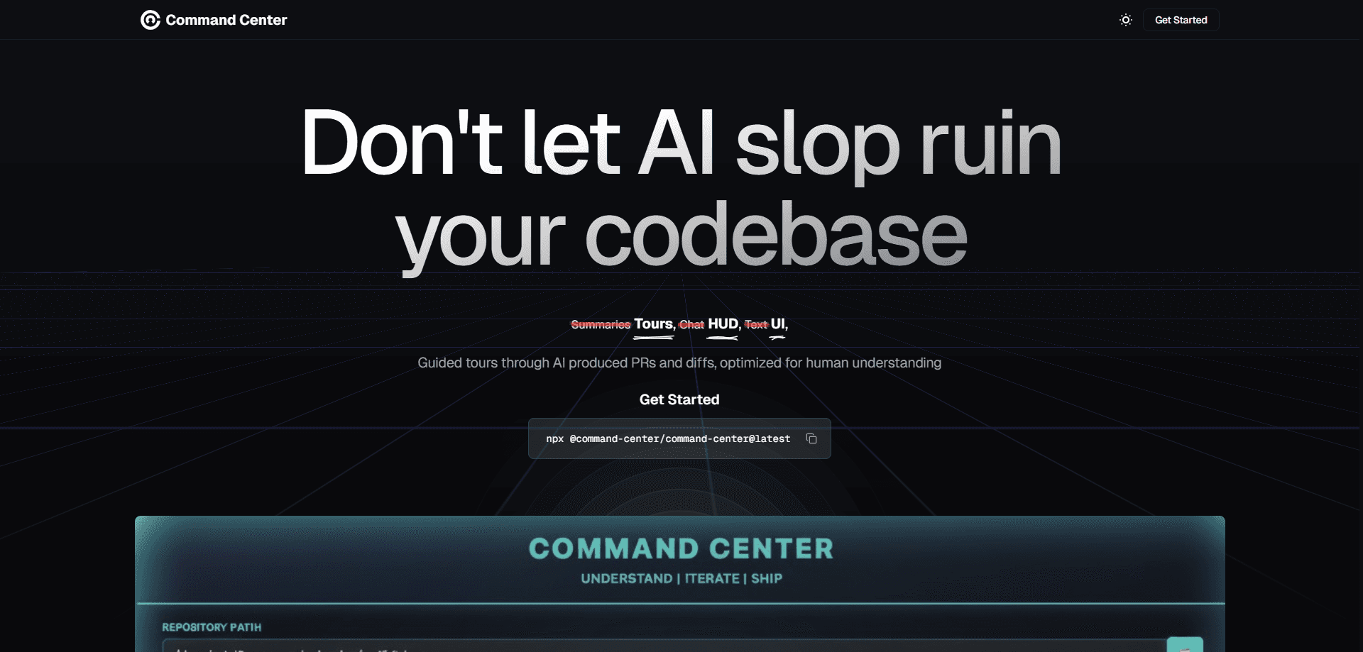 Command Center 미리보기