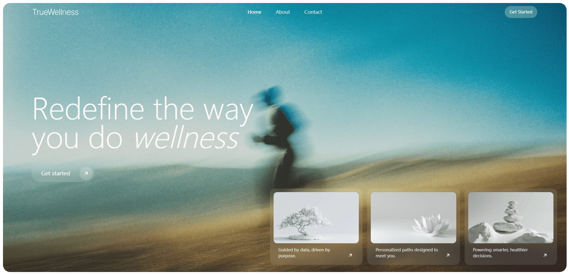 Interface preview of TrueWellness