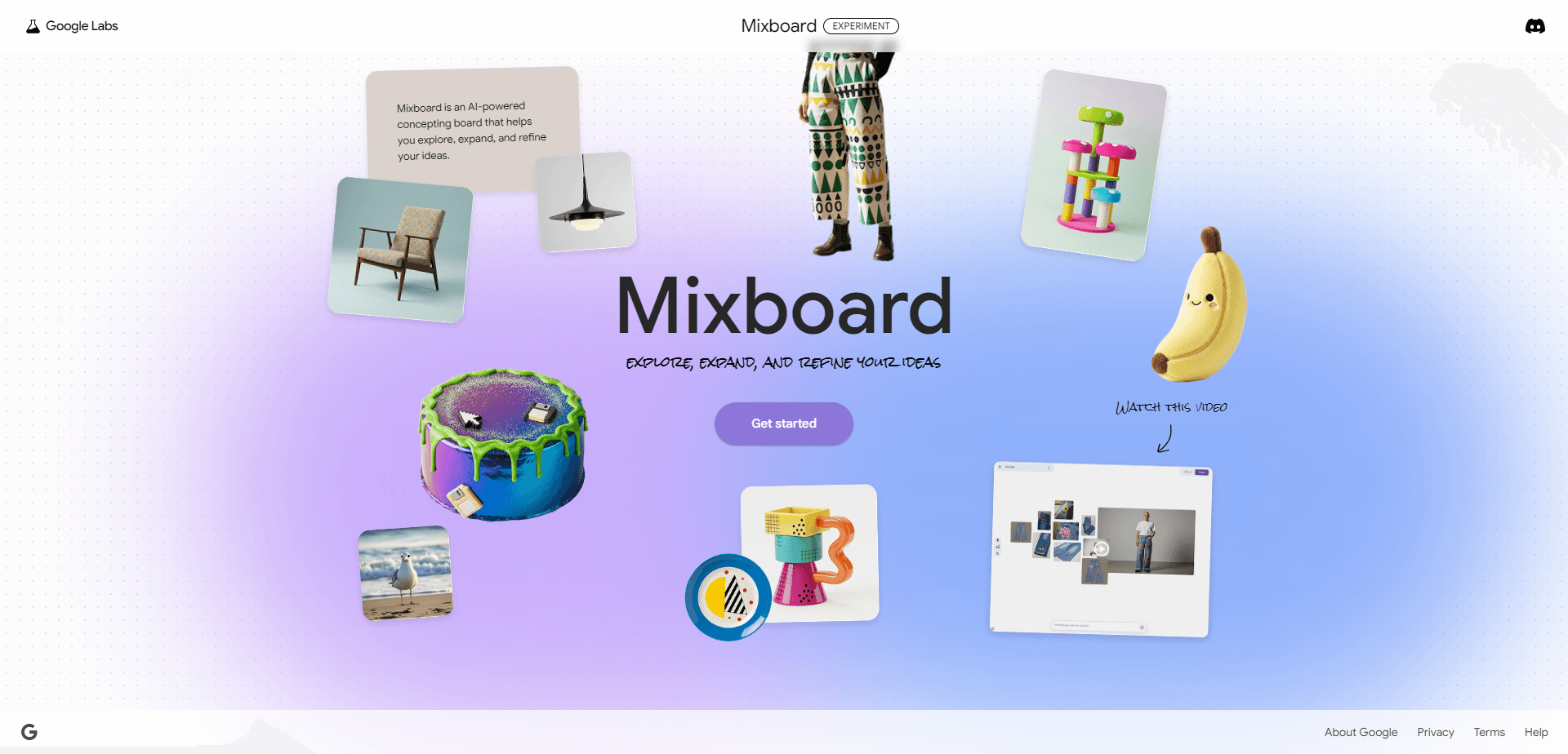 Google Mixboard 미리보기